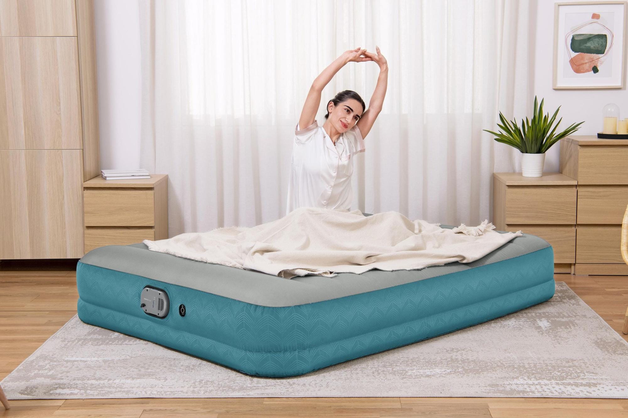 Materassi gonfiabili Materasso gonfiabile matrimoniale AlwayzAire da 203x152x36 cm Bestway 1
