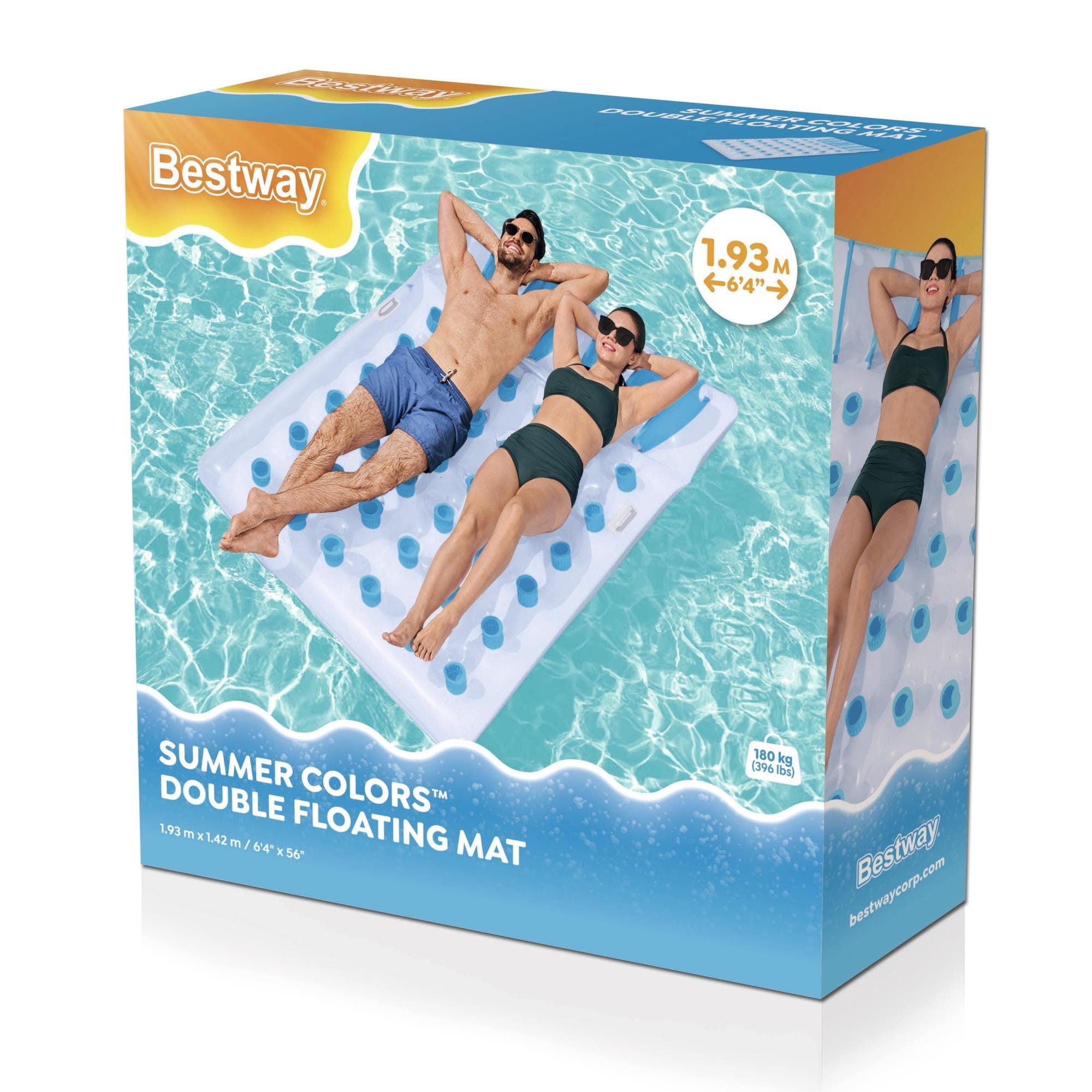Gonfiabili mare per adulti Materassino gonfiabile a 2 posti Summer Color Bestway 5