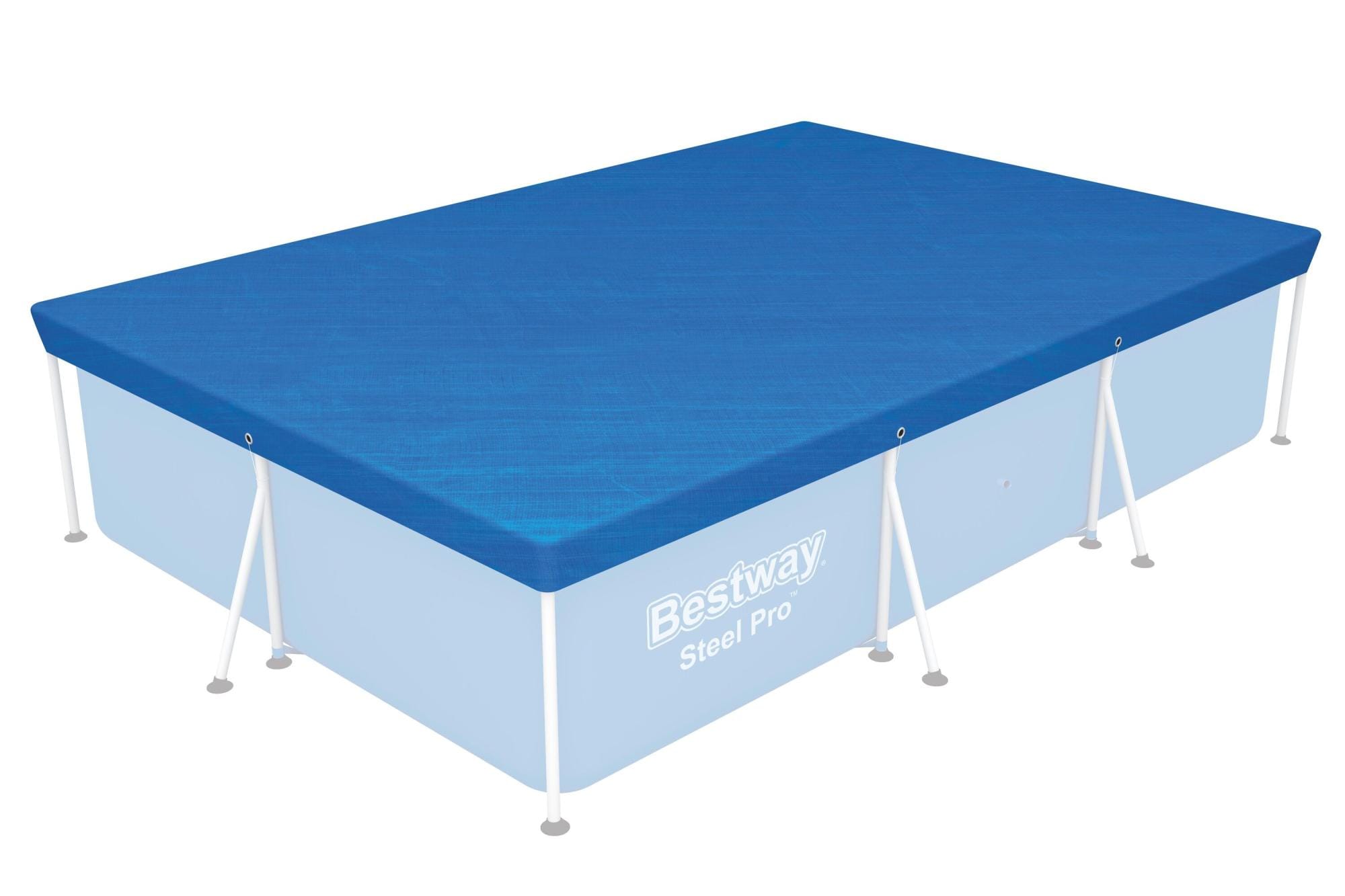 Coperture e Tappetini Copertura per piscina fuori terra rettangolare da 300x201 cm Bestway 1
