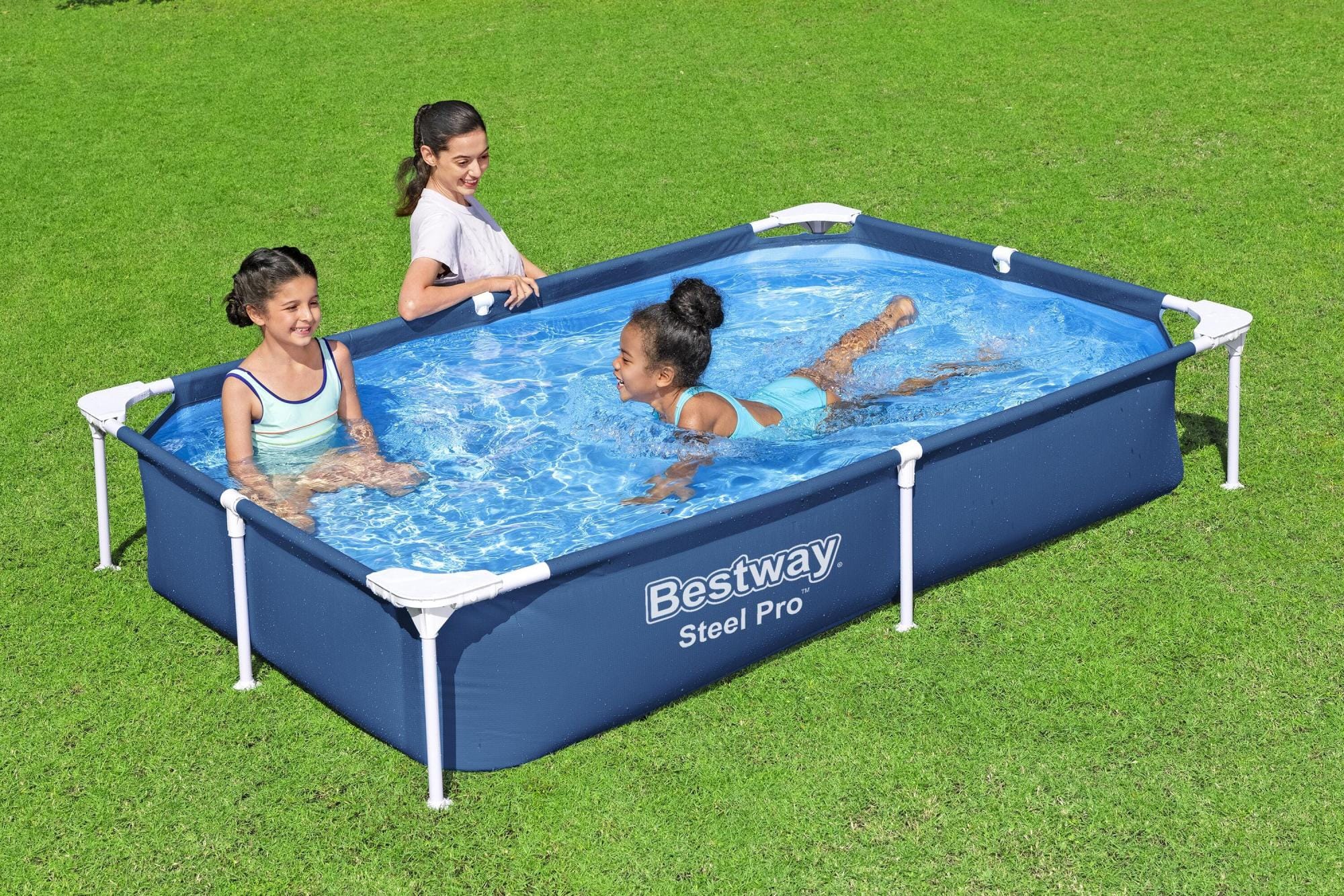 Piscine fuori terra Piscina blu scuro da 221x150x43 cm Bestway 1