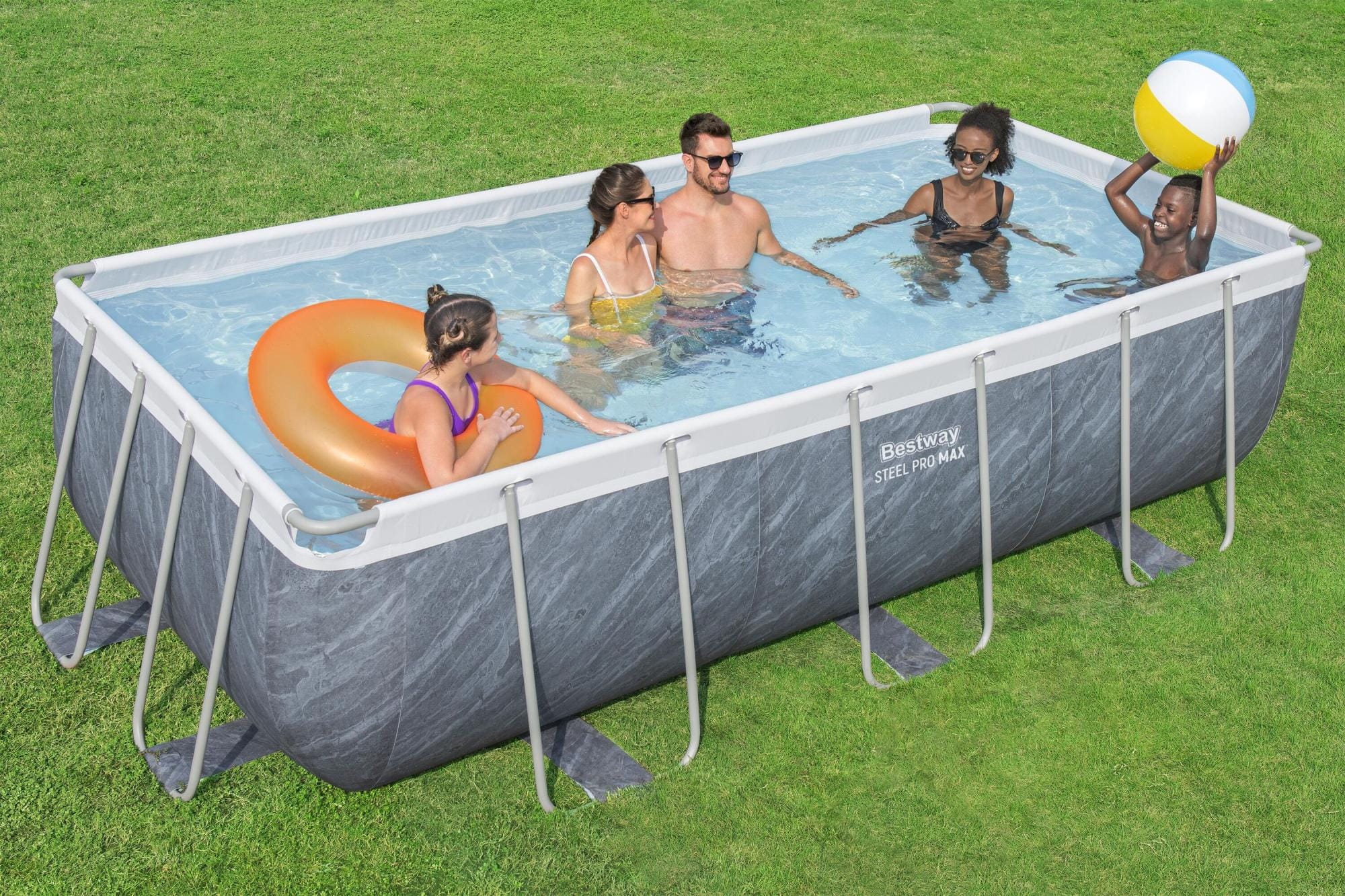 Piscine fuori terra Piscina base struttura e liner da 404x201x100 cm Bestway 2