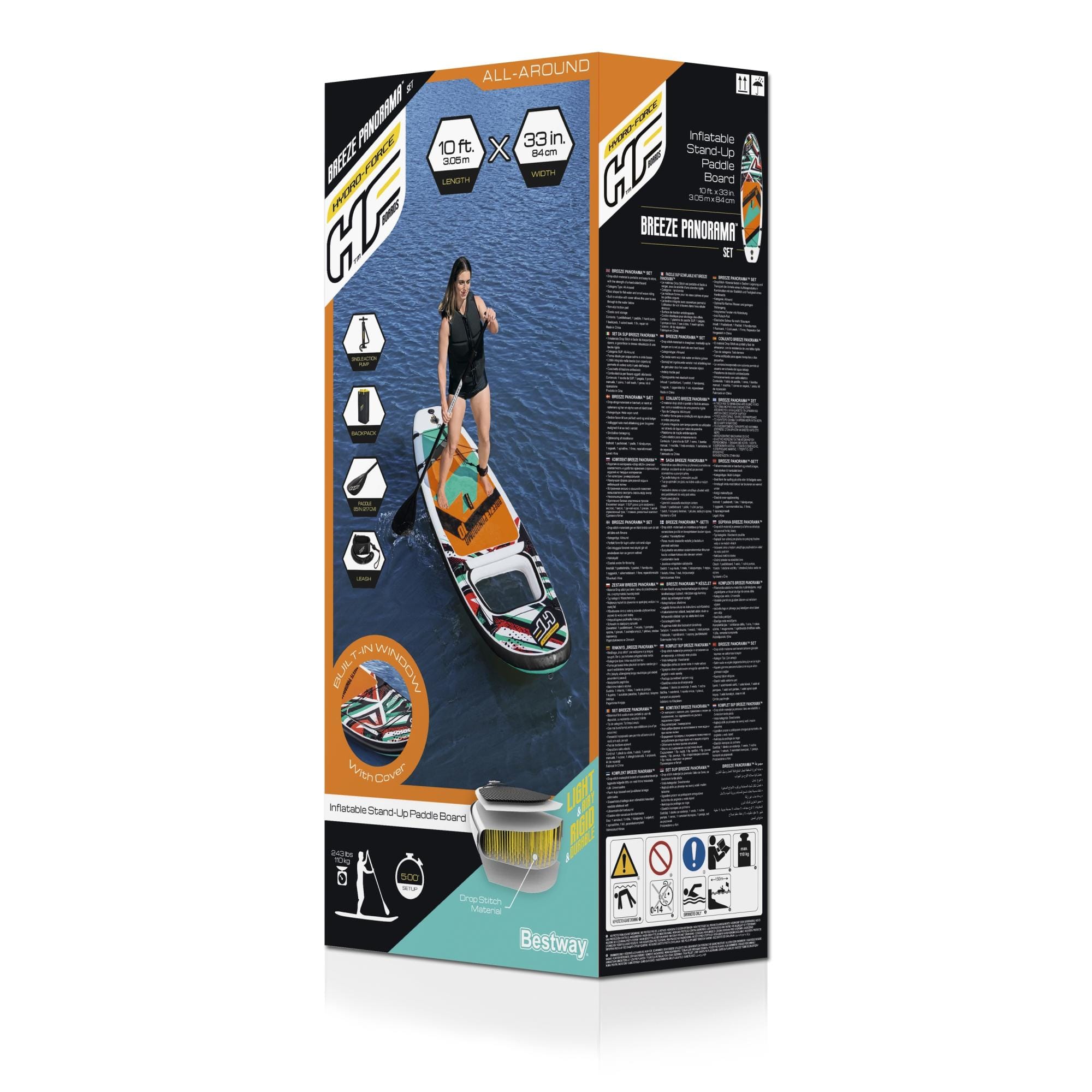 Sport Acquatici Tavola da SUP gonfiabile Breeze Panorama da 305x84x12 cm Bestway 10