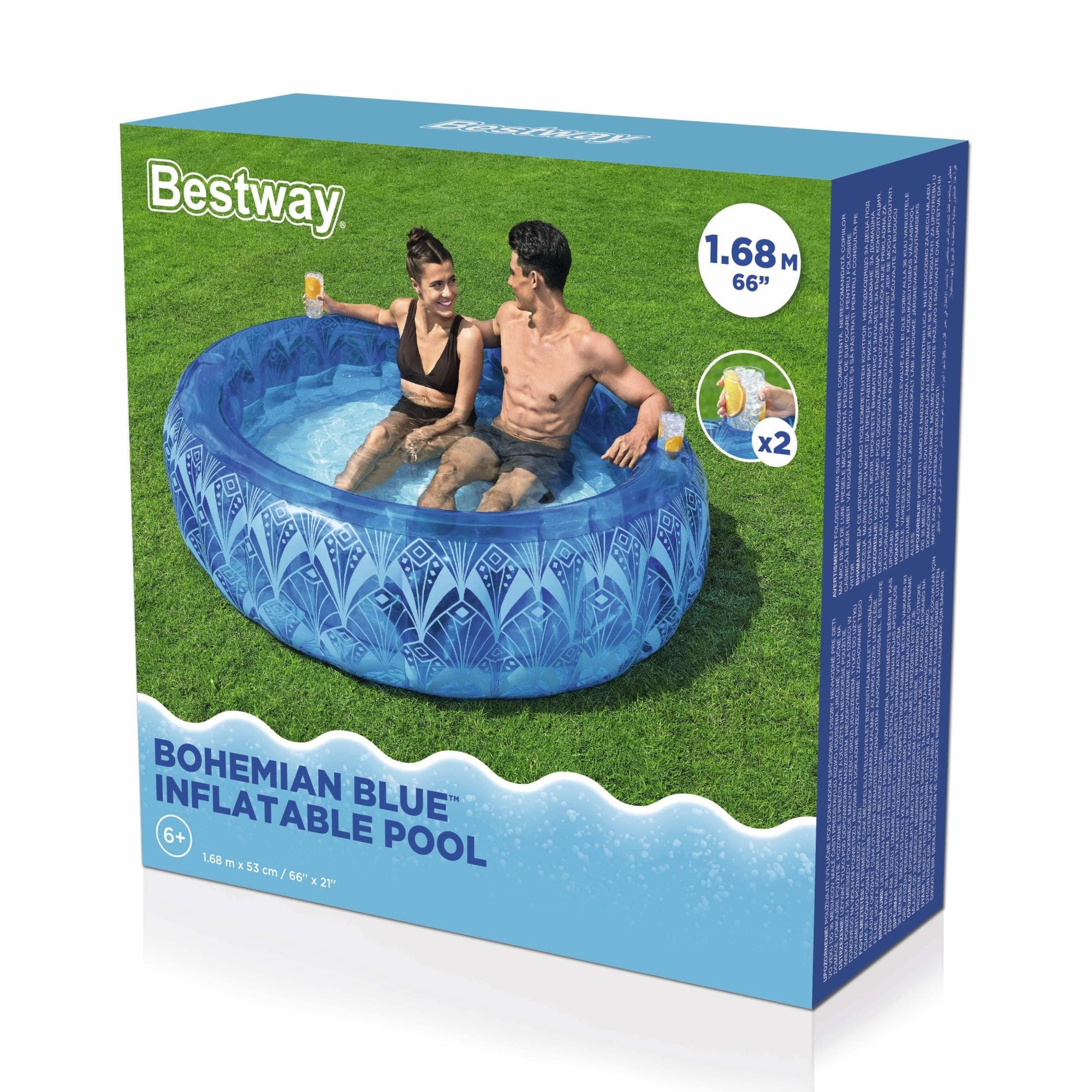 Giochi gonfiabili per bambini Piscina gonfiabile per bambini Bohemian Blue Bestway 8
