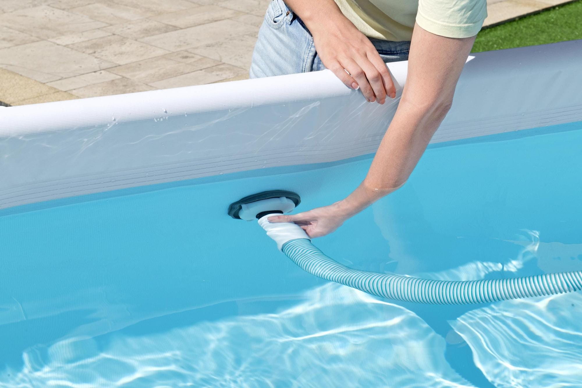 Accessori Piscine e Spa Tubo da 9 metri e diametro da 38 mm azzurro Bestway 3
