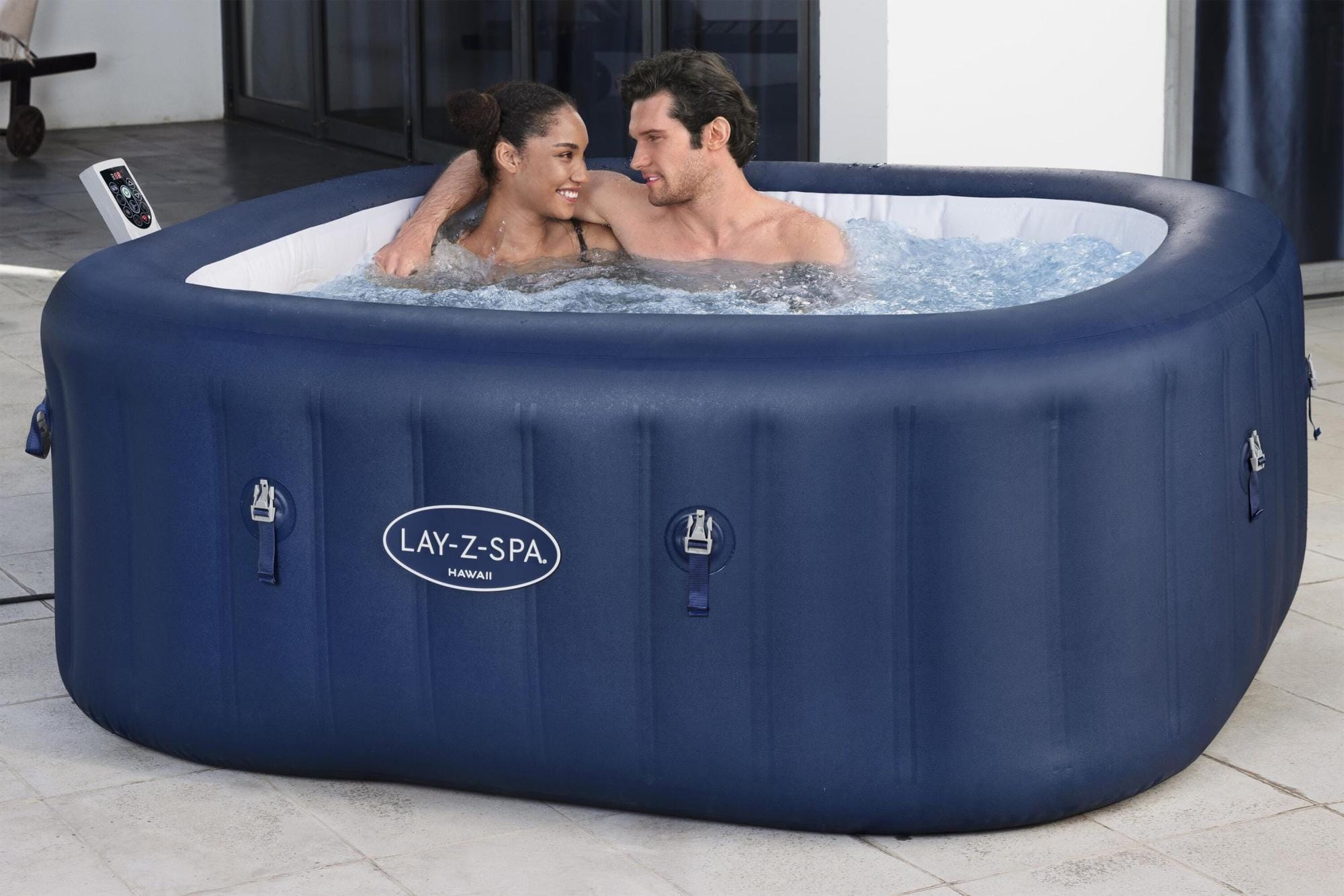 Idromassaggi gonfiabili Lay-Z-Spa Idromassaggio gonfiabile Hawaii Lay-Z-Spa  AirJet 4-6 persone quadrato Bestway 1