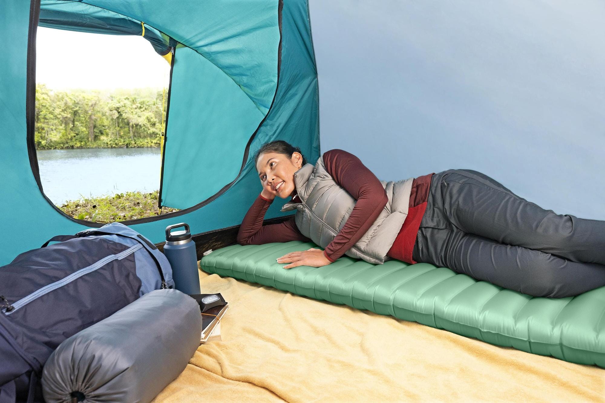 Materassi gonfiabili Materassino singolo da campeggio AdventuRest da 198x71x7,5 cm Bestway 1