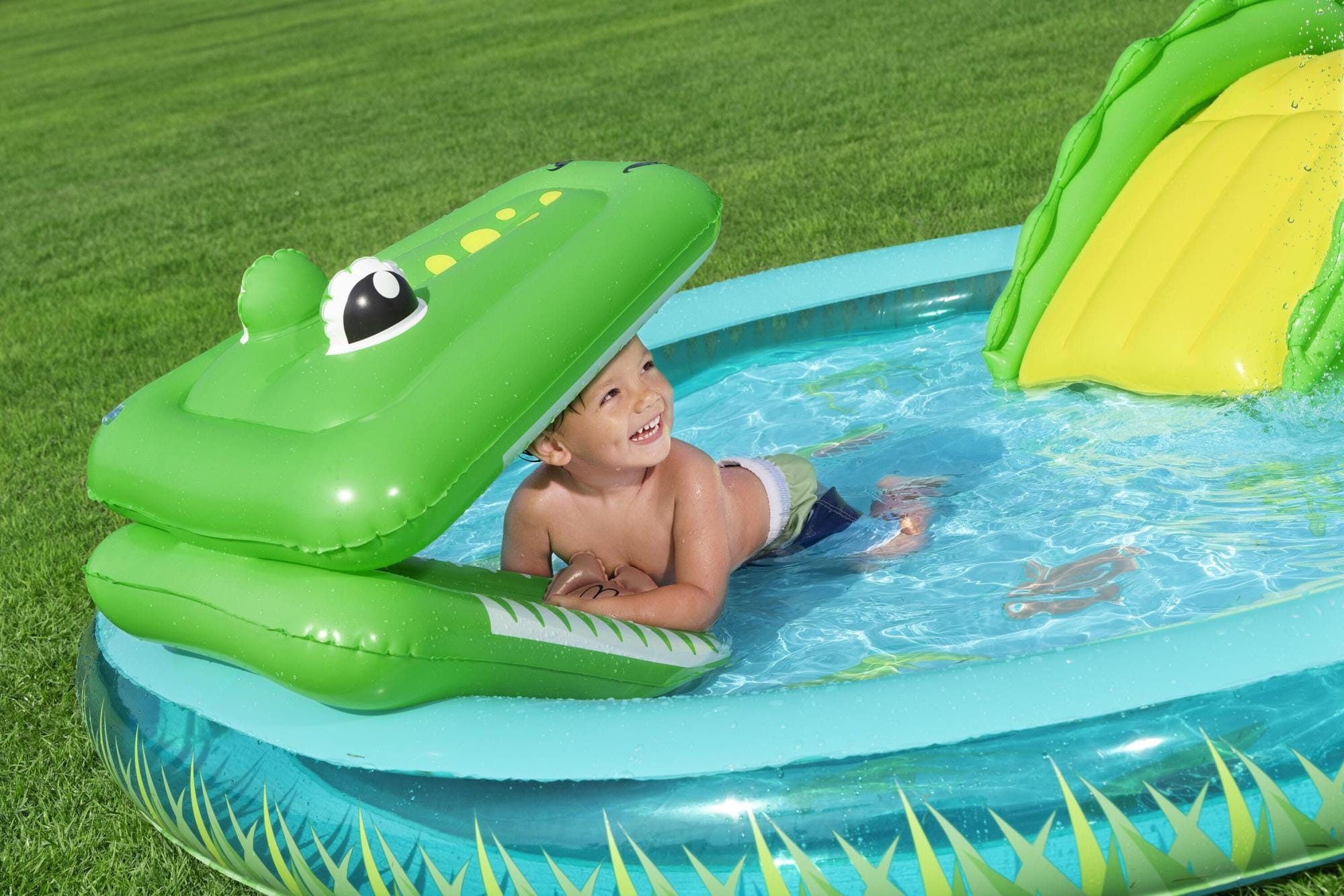 Giochi gonfiabili per bambini Playcenter gonfiabile Crocodile Cove per bambini Bestway 5