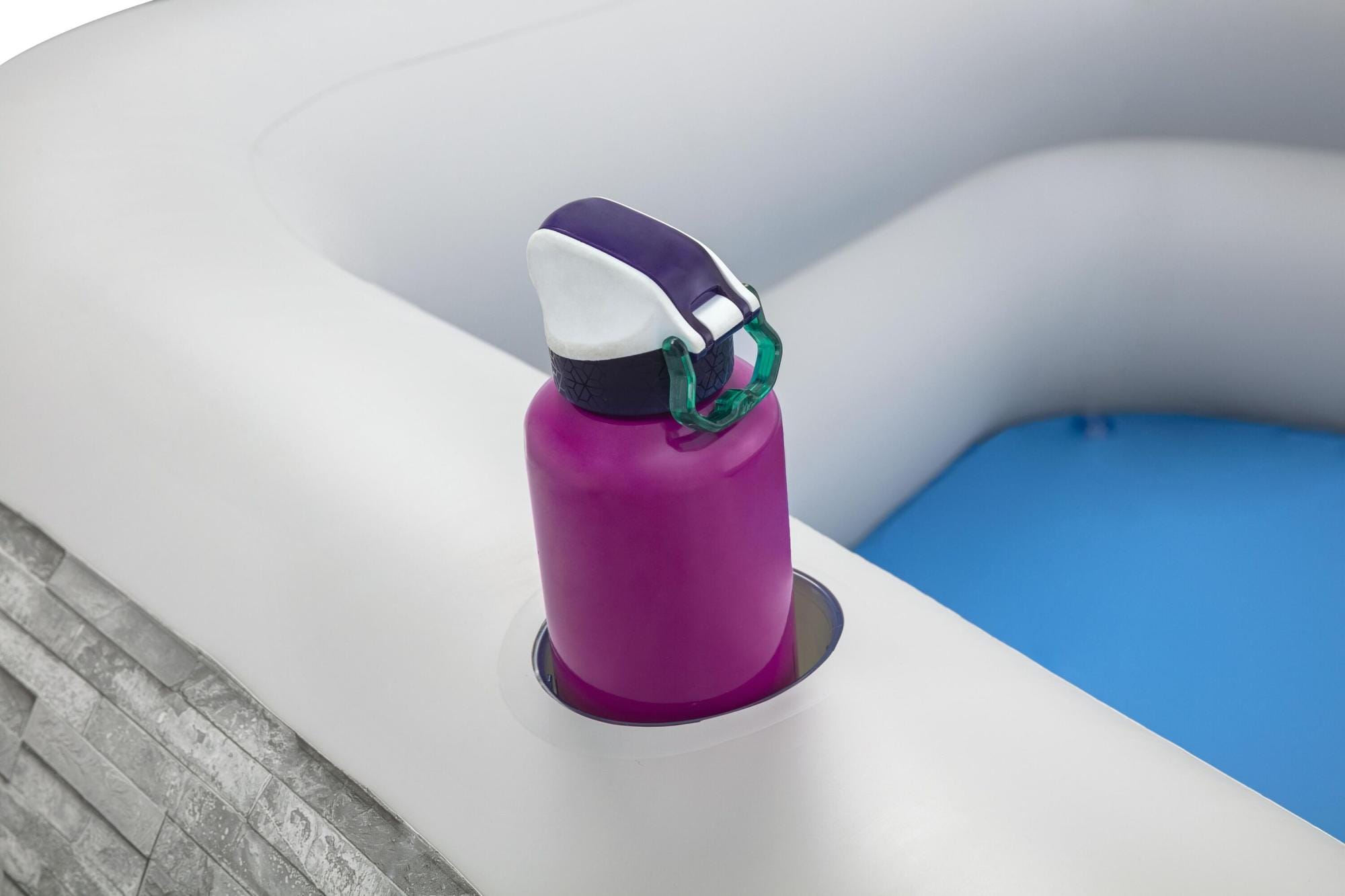 Giochi gonfiabili per bambini Piscina gonfiabile TruPrint effetto pietra da 213x206x53 cm Bestway 6
