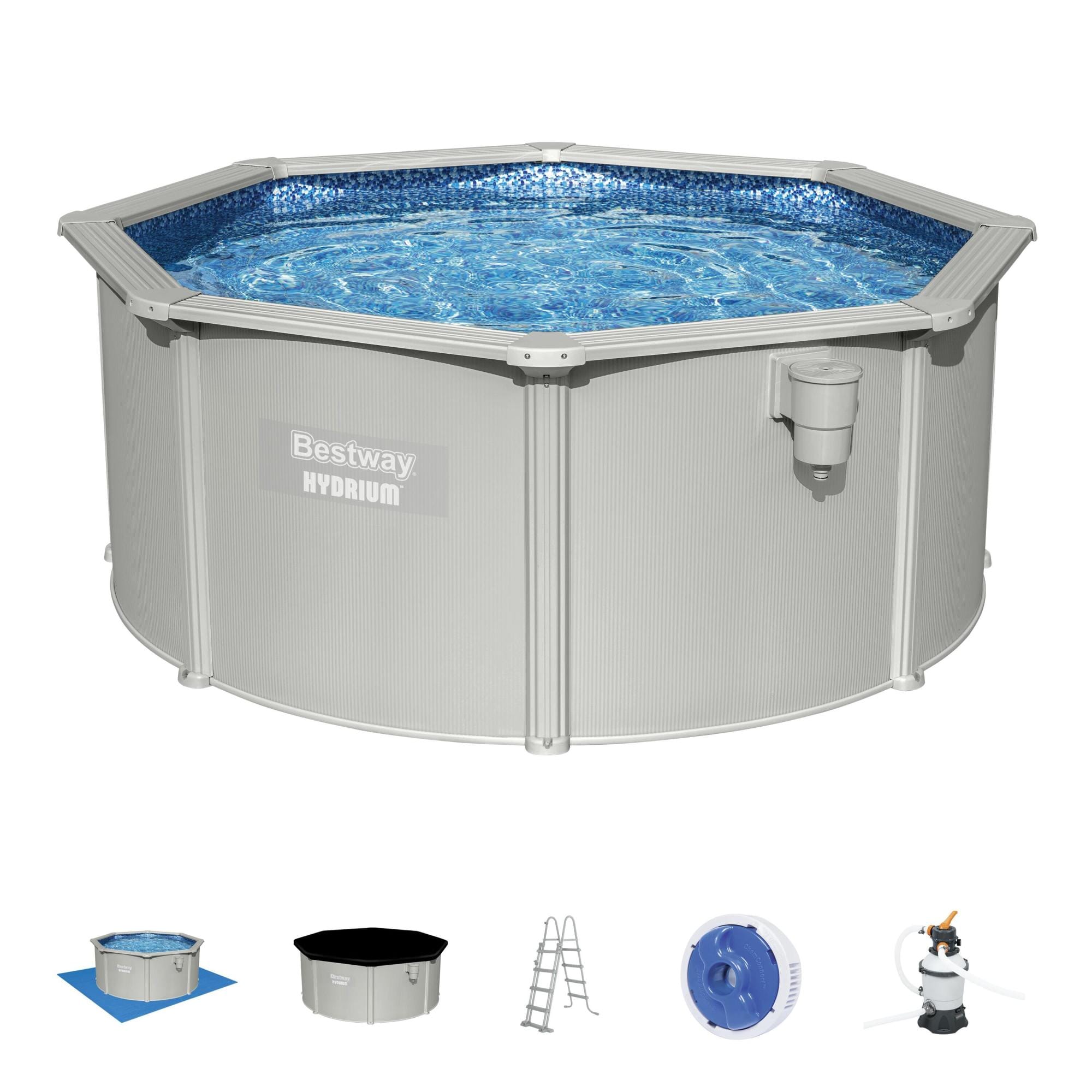 Piscine fuori terra Set piscina fuori terra rotonda Hydrium da 305x122 cm Bestway 1