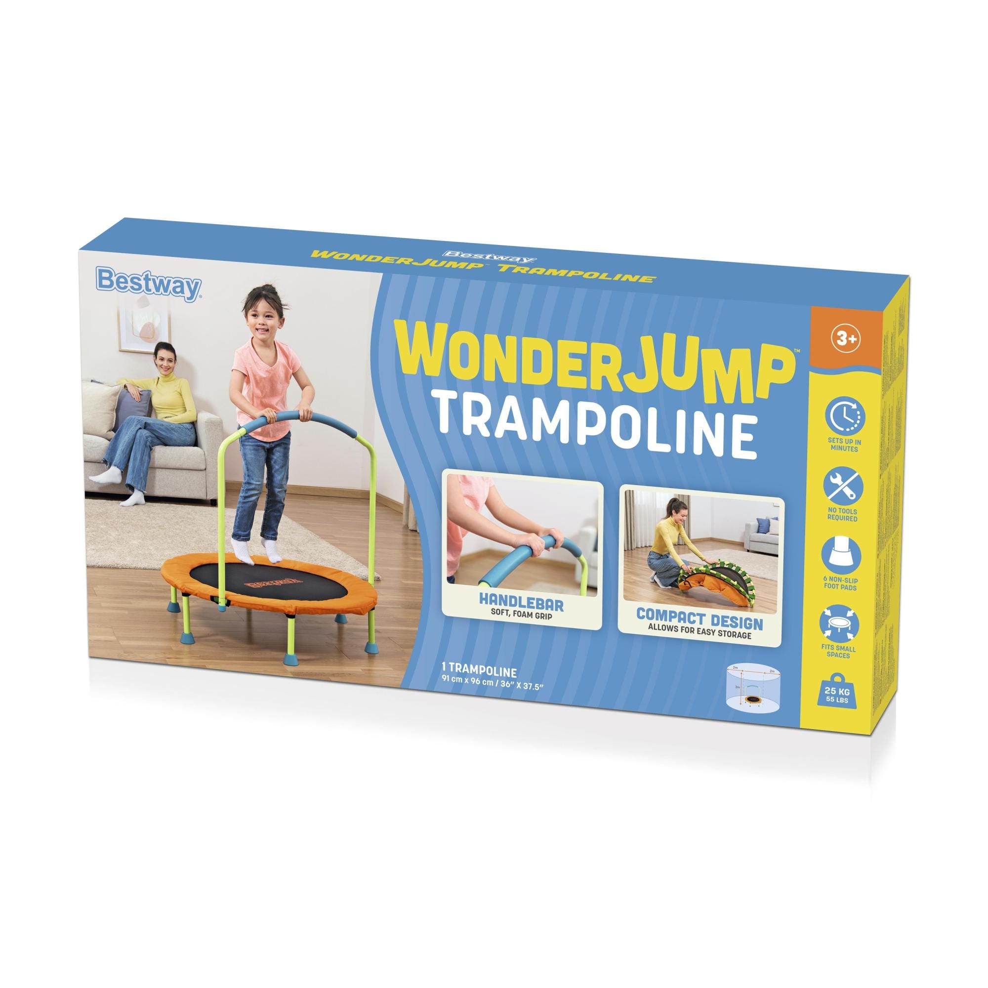 Giochi gonfiabili per bambini Tappeto elastico Wonderjump per bambini da 91 cm Bestway 7