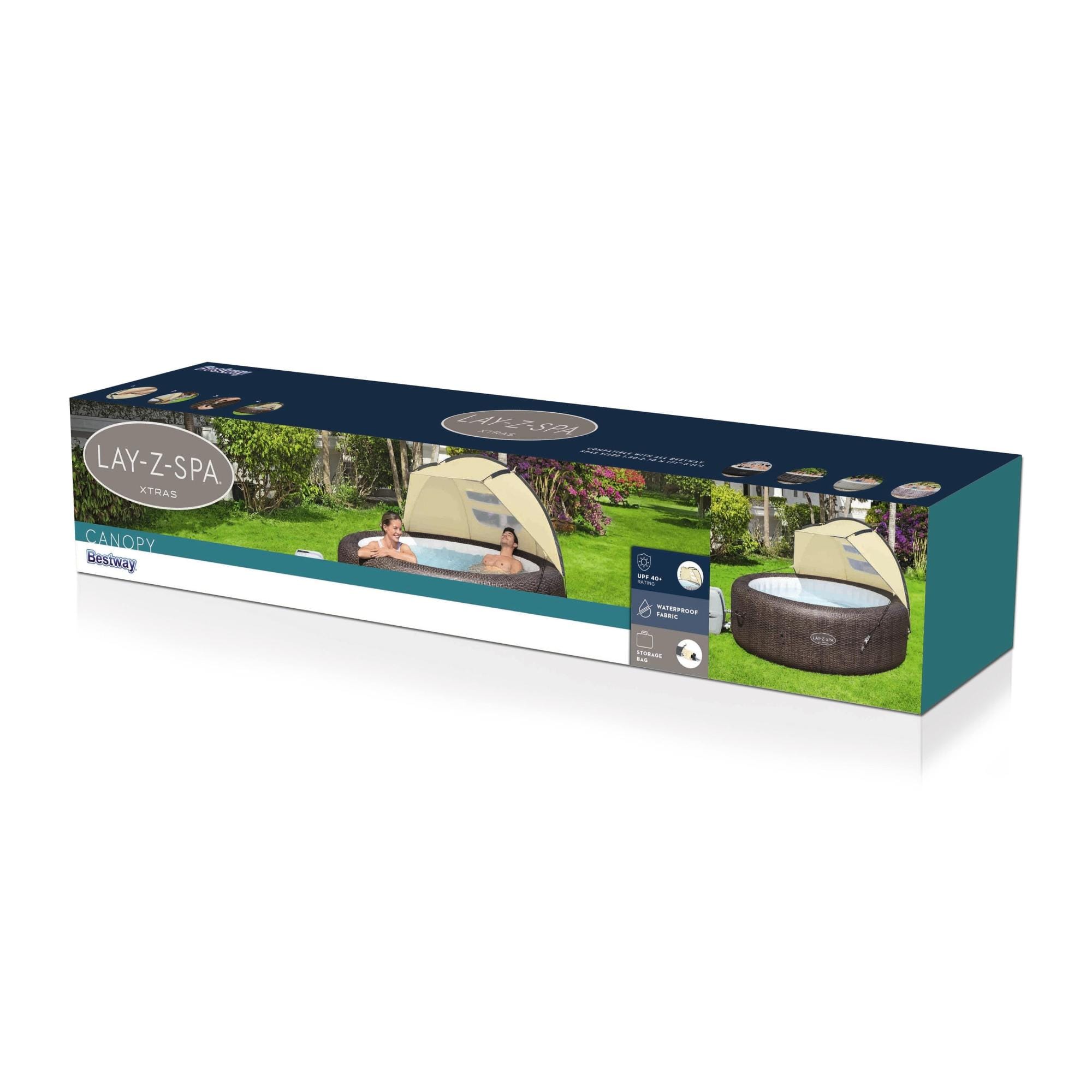 Accessori Piscine e Spa Tenda parasole per idromassaggi Lay-Z-Spa da 183x94x109 cm Bestway 7