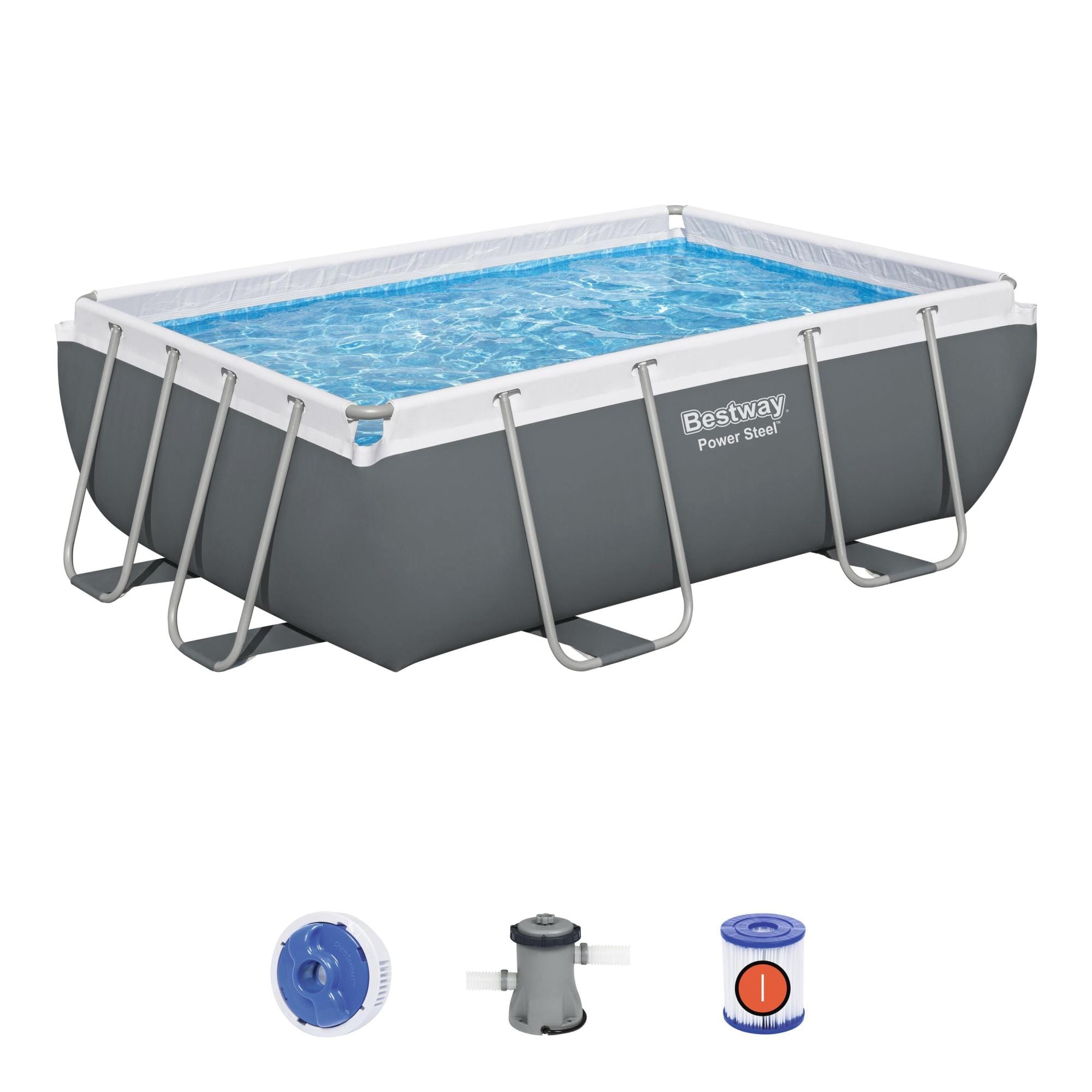 Piscine fuori terra Set piscina fuori terra Power Steel da 282x196x84 cm Bestway 1