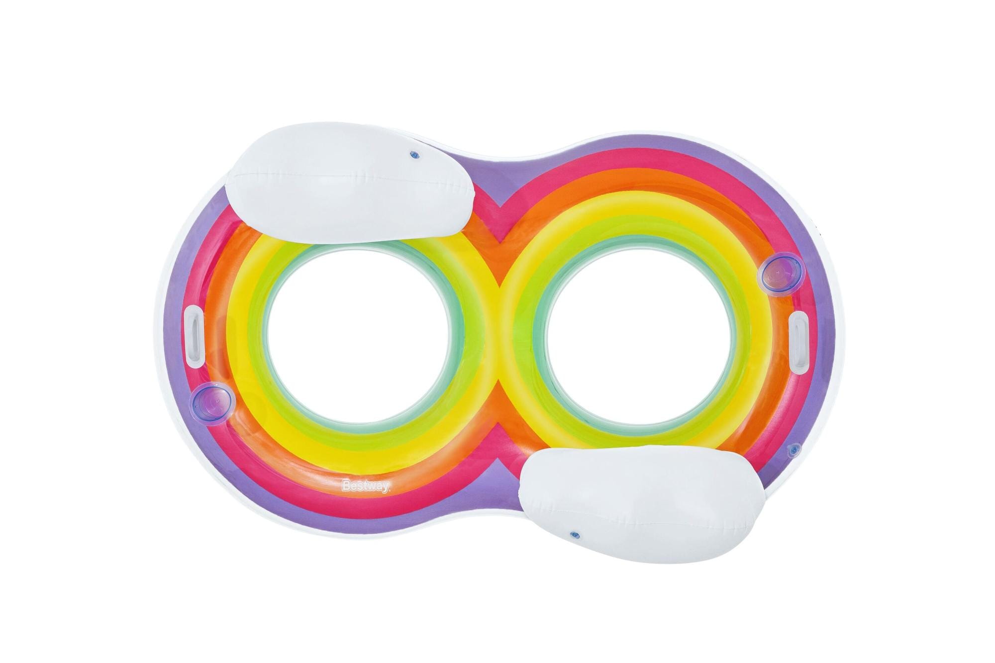 Gonfiabili mare per adulti Ciambella gonfiabile a due posti Rainbow Dreams Bestway 1