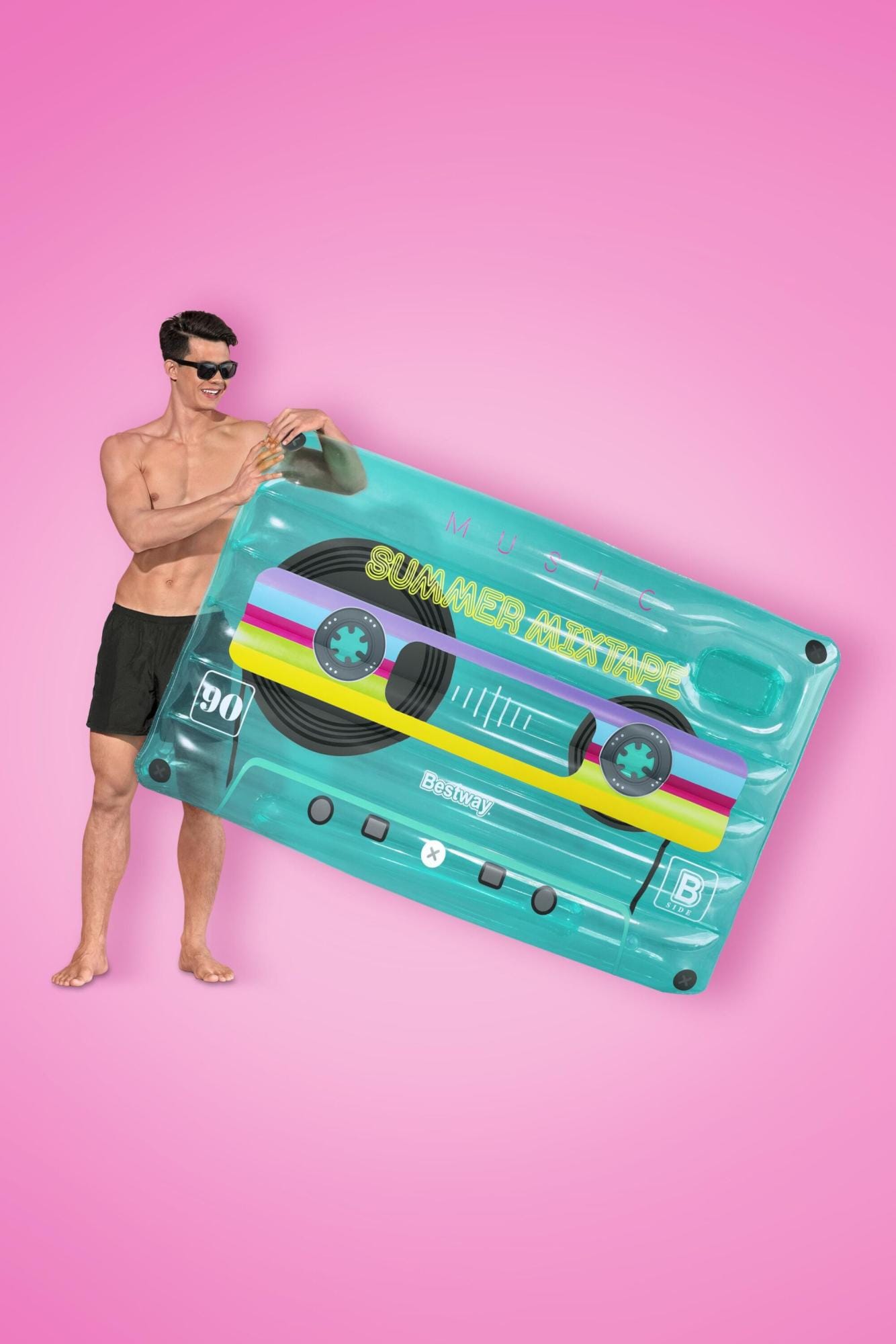 Gonfiabili mare per adulti Materassino gonfiabile Musicassetta Retrò Bestway 3