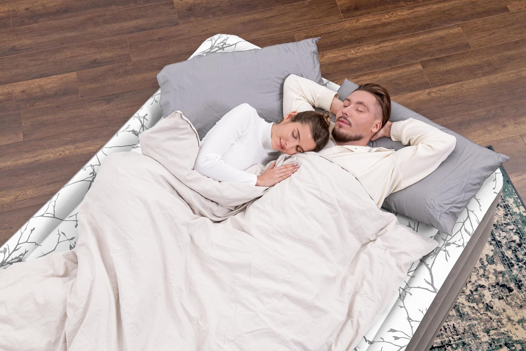 Materassi gonfiabili Materasso gonfiabile matrimoniale da 203x152x56 cm Fashion Flock Bestway 5