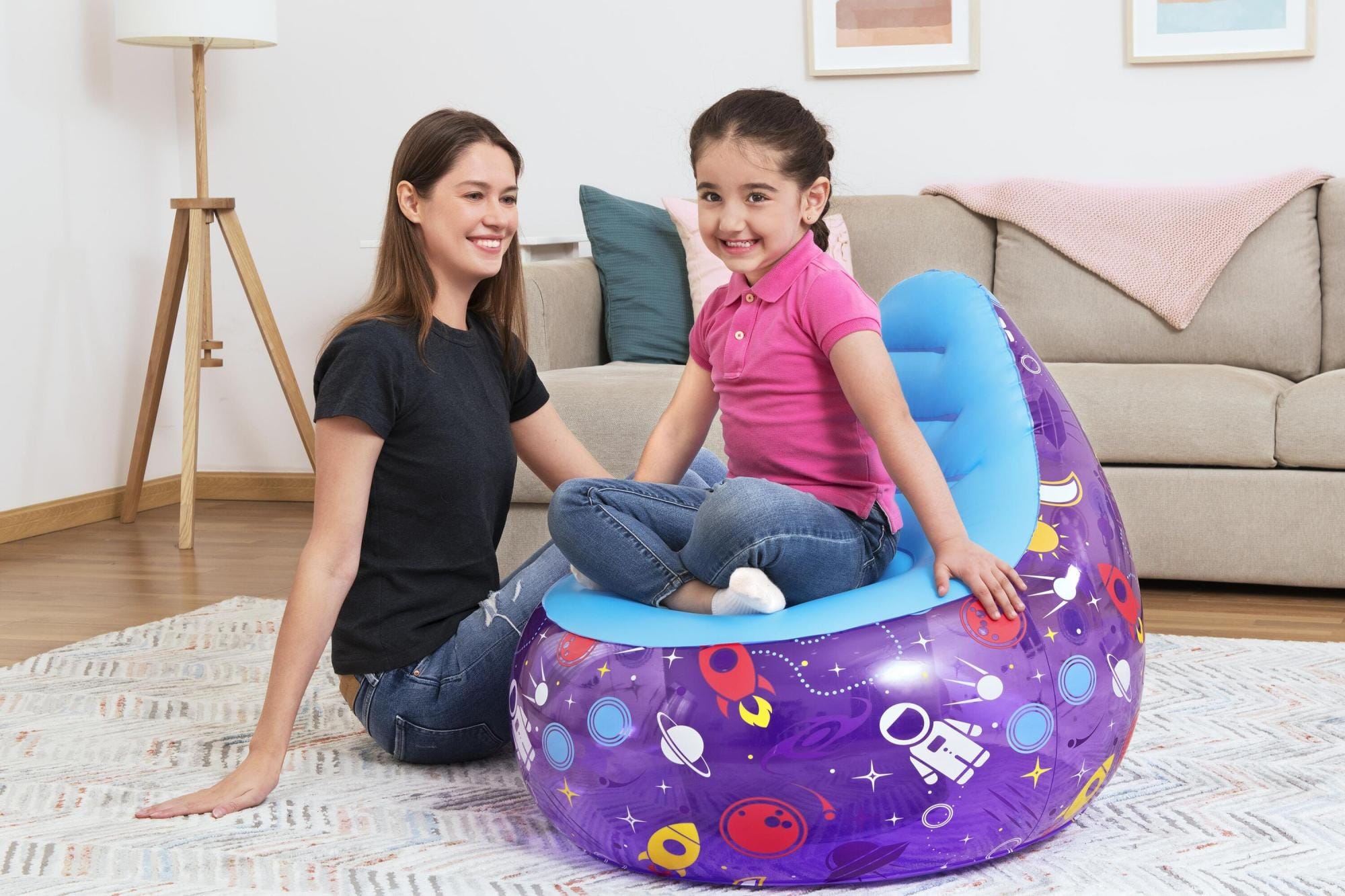 Giochi gonfiabili per bambini Poltroncina per bambini con LED Astro Glow Bestway 1