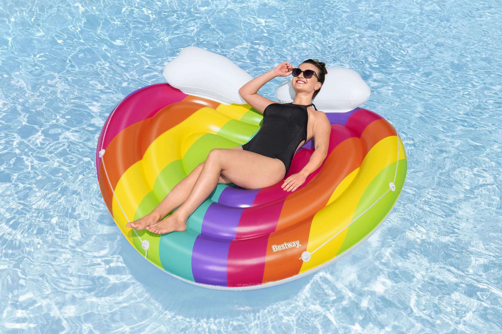 Gonfiabili mare per adulti Isola gonfiabile Rainbow Dreams Bestway 1