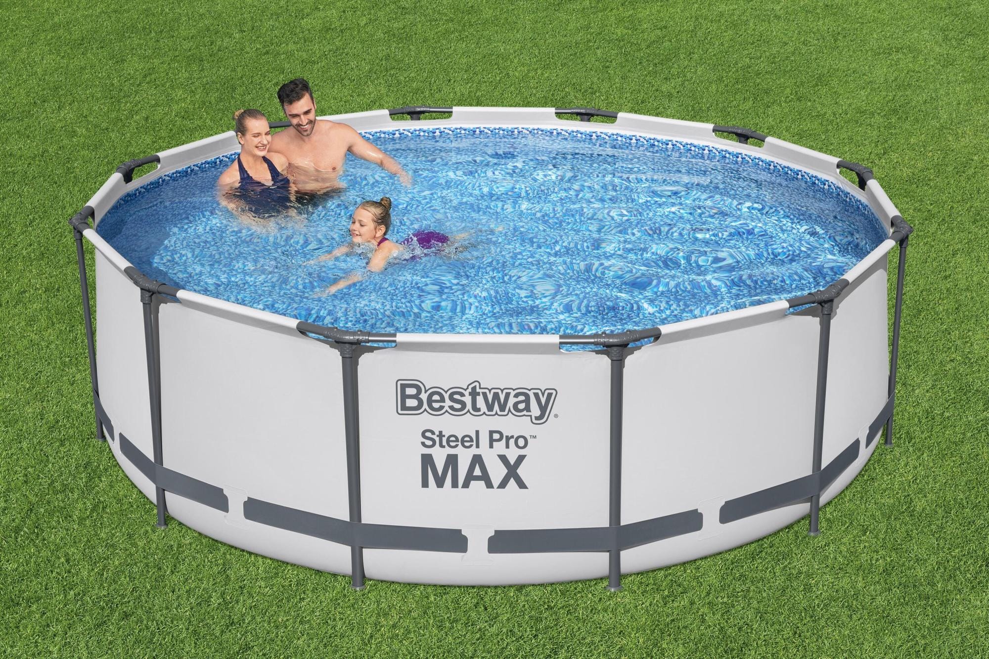 Piscine fuori terra Set piscina fuori terra rotonda Steel Pro MAX da 366x100 cm Bestway 1