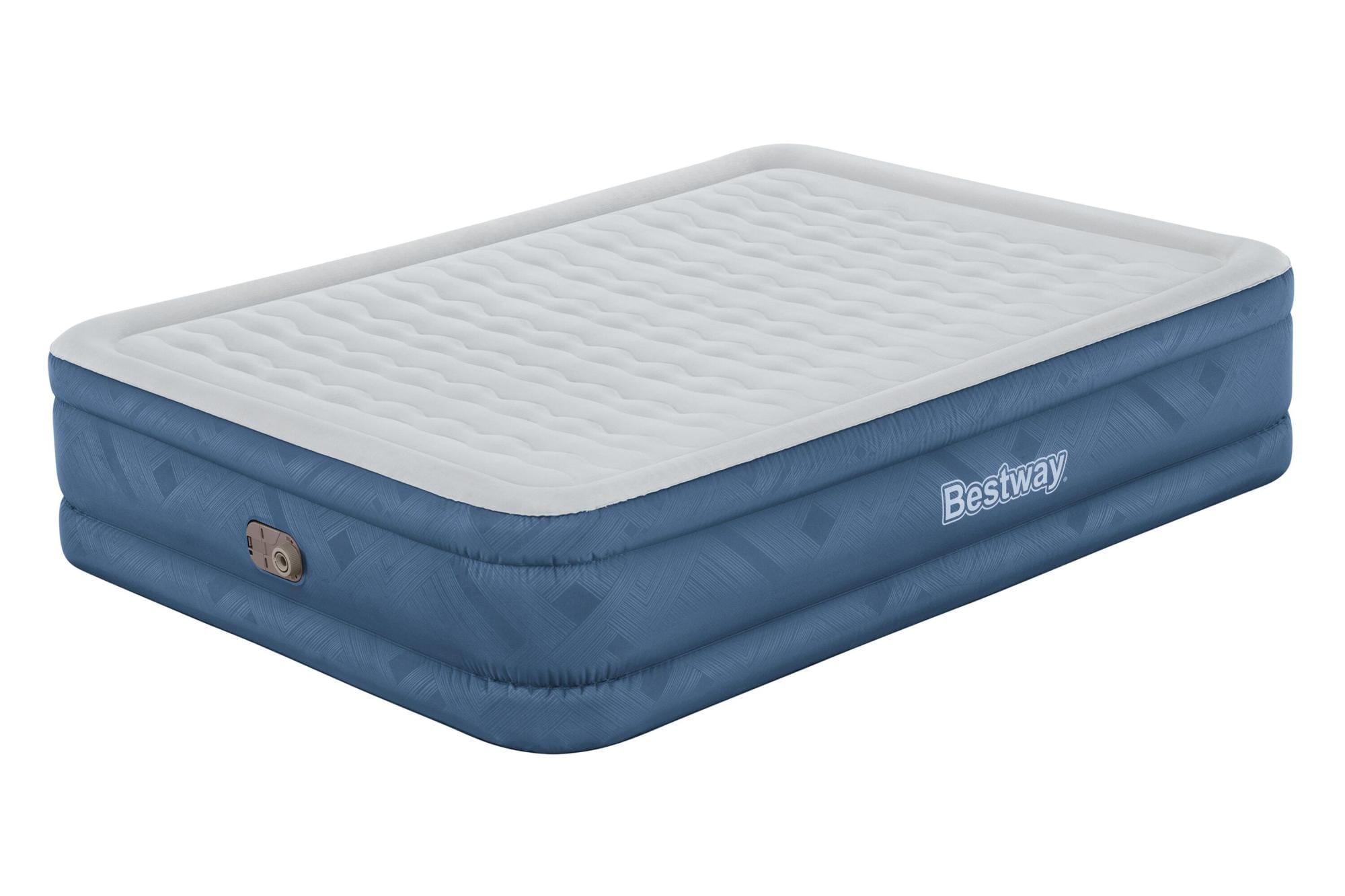 Materassi gonfiabili Materasso gonfiabile matrimoniale da 203x152x46 cm blu Bestway 1