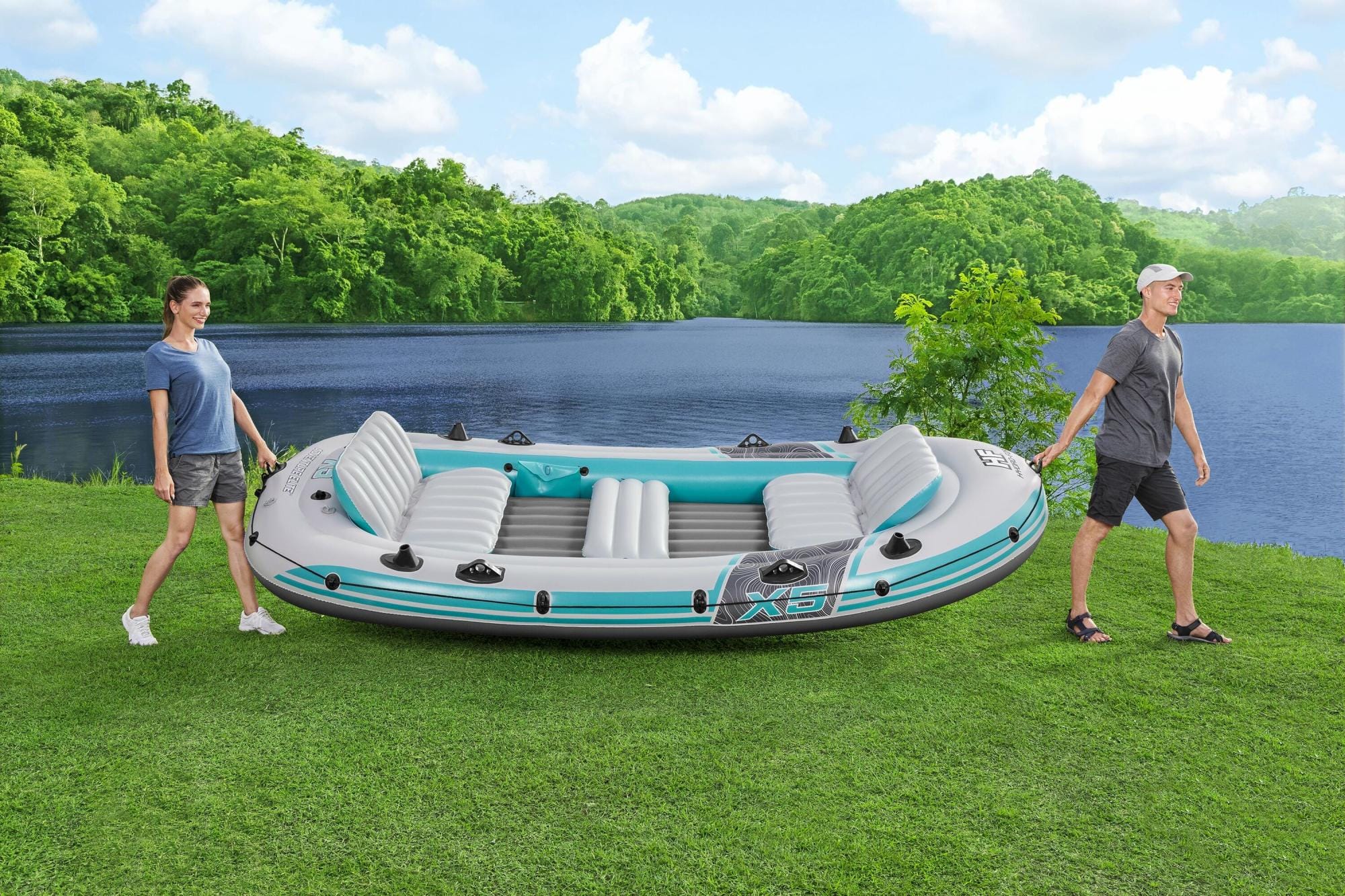 Sport Acquatici Gommone gonfiabile Adventure Elite, 5 posti da 364x166 cm Bestway 4