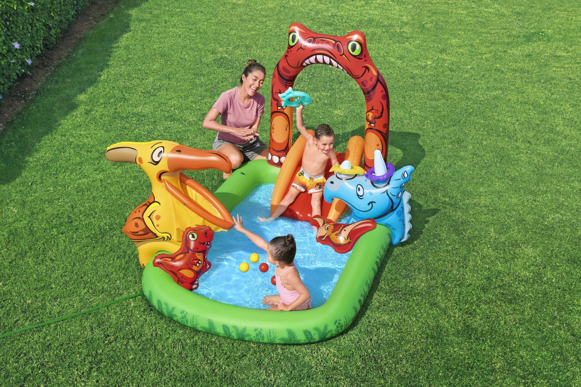 Giochi gonfiabili per bambini Playcenter gonfiabile Jurassic Splash per bambini Bestway 1