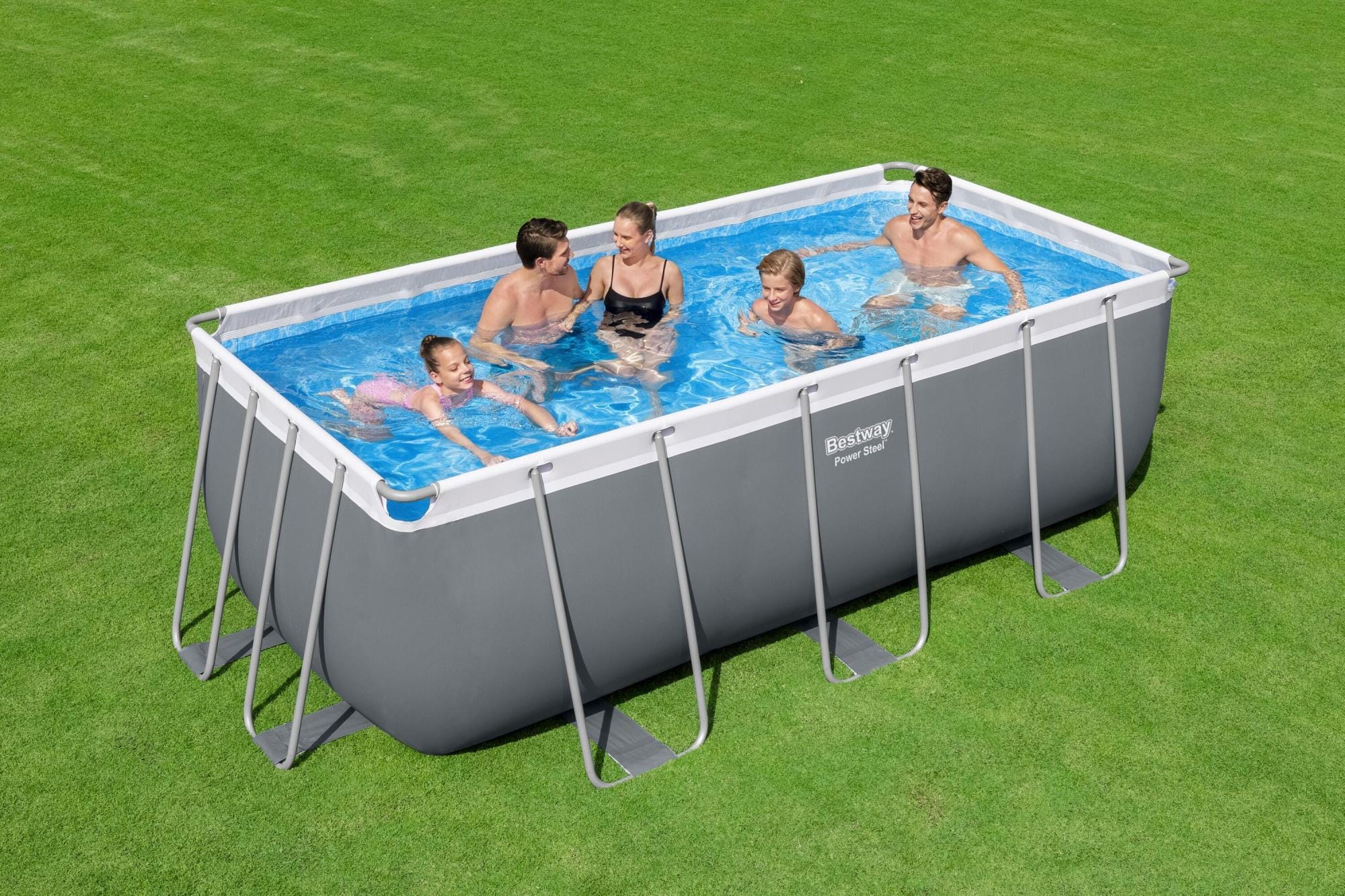 Piscine fuori terra Piscina base struttura e liner Power Steel da 412x201x122 cm Bestway 2