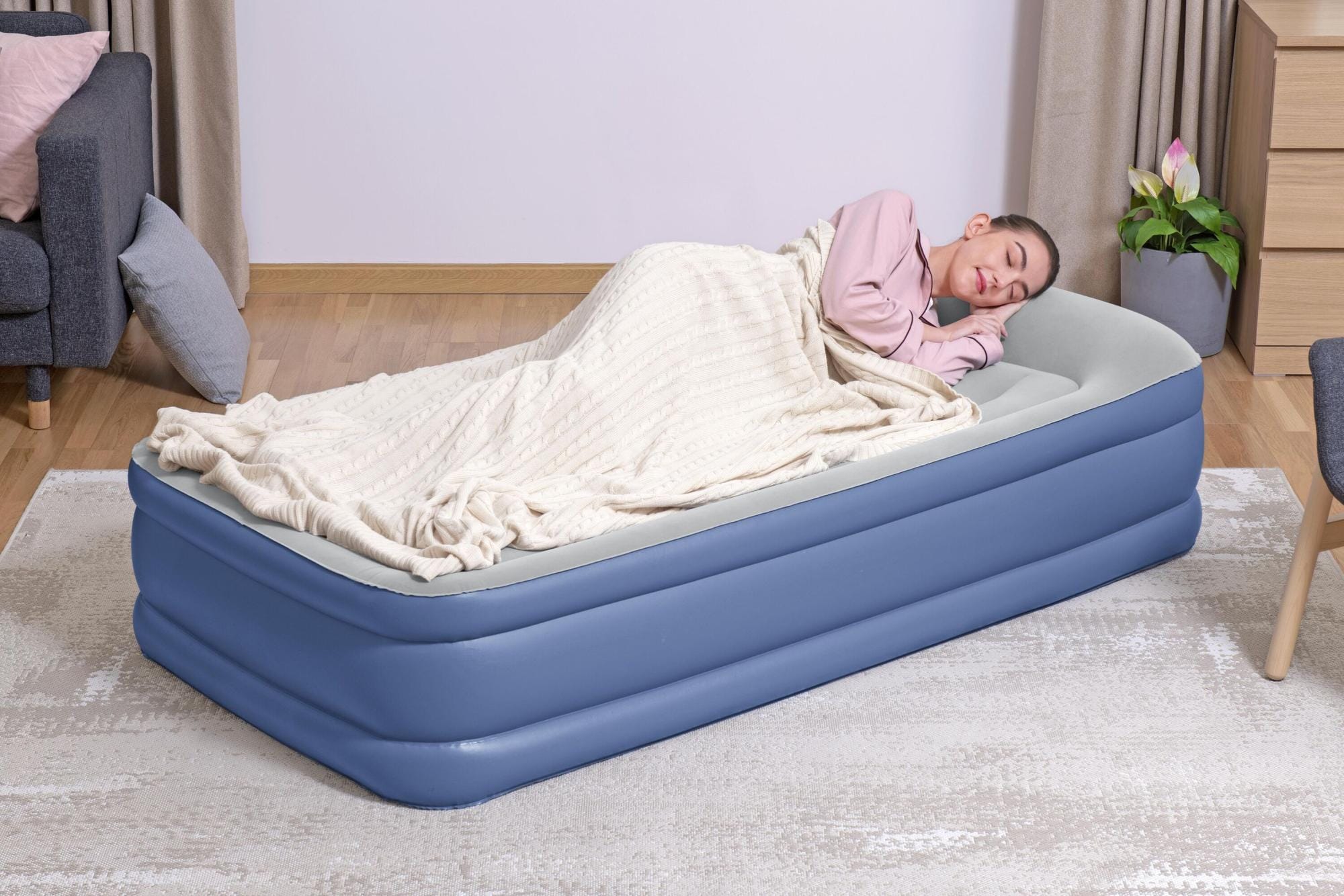 Materassi gonfiabili Materasso gonfiabile singolo in Tritech da 191x97x46 cm Bestway 3