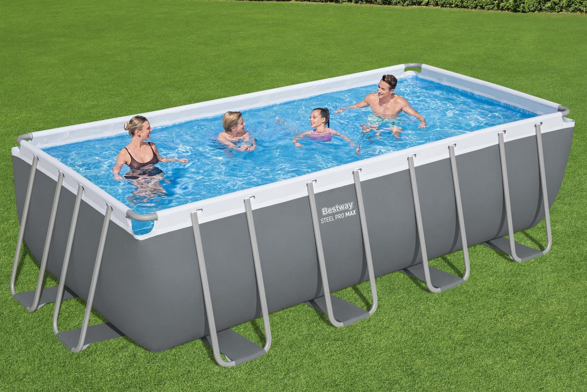 Piscine fuori terra Set piscina da 488x244x122 cm grigio scuro Bestway 1