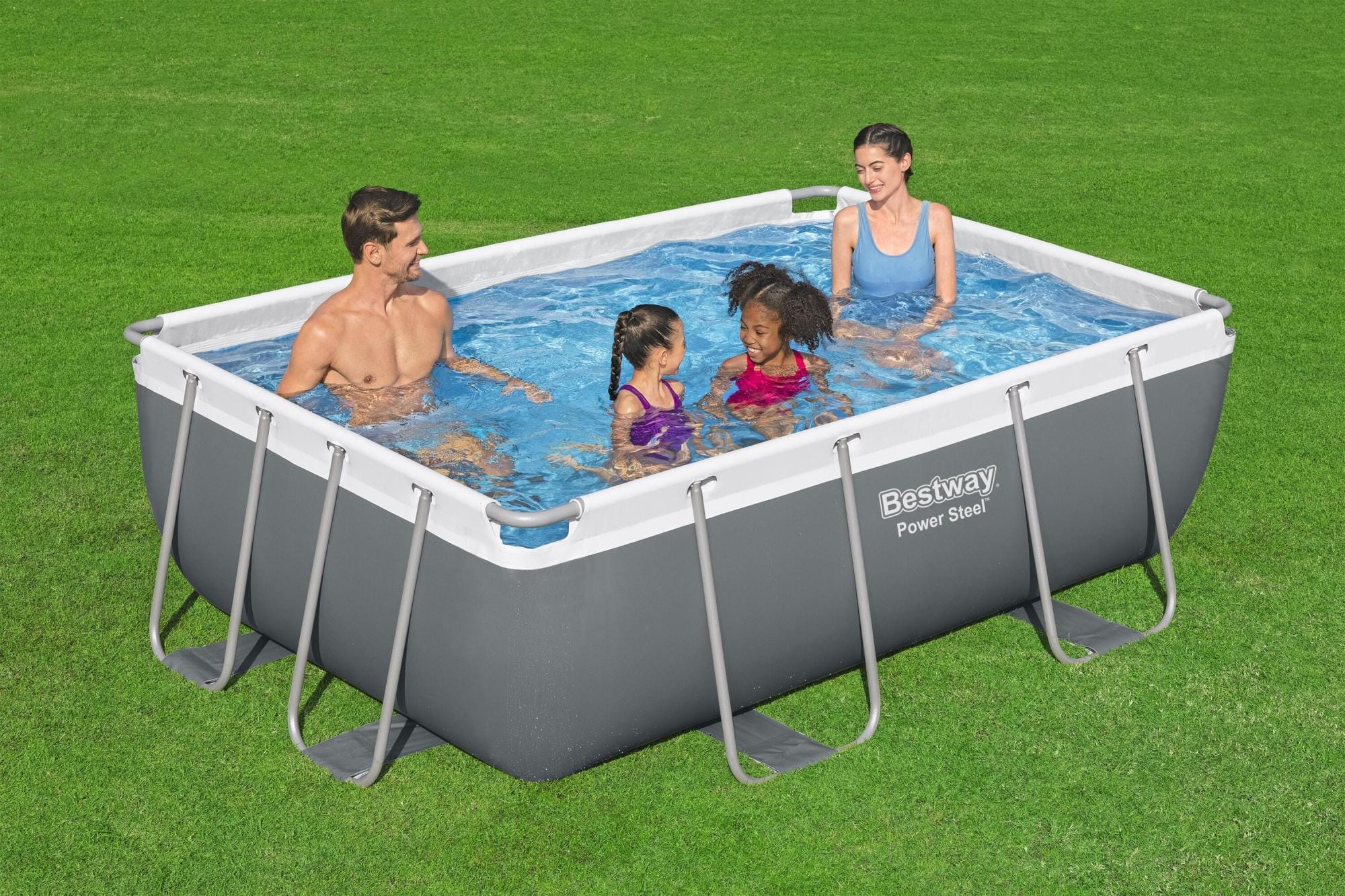 Piscine fuori terra Set piscina fuori terra Power Steel da 282x196x84 cm Bestway 3