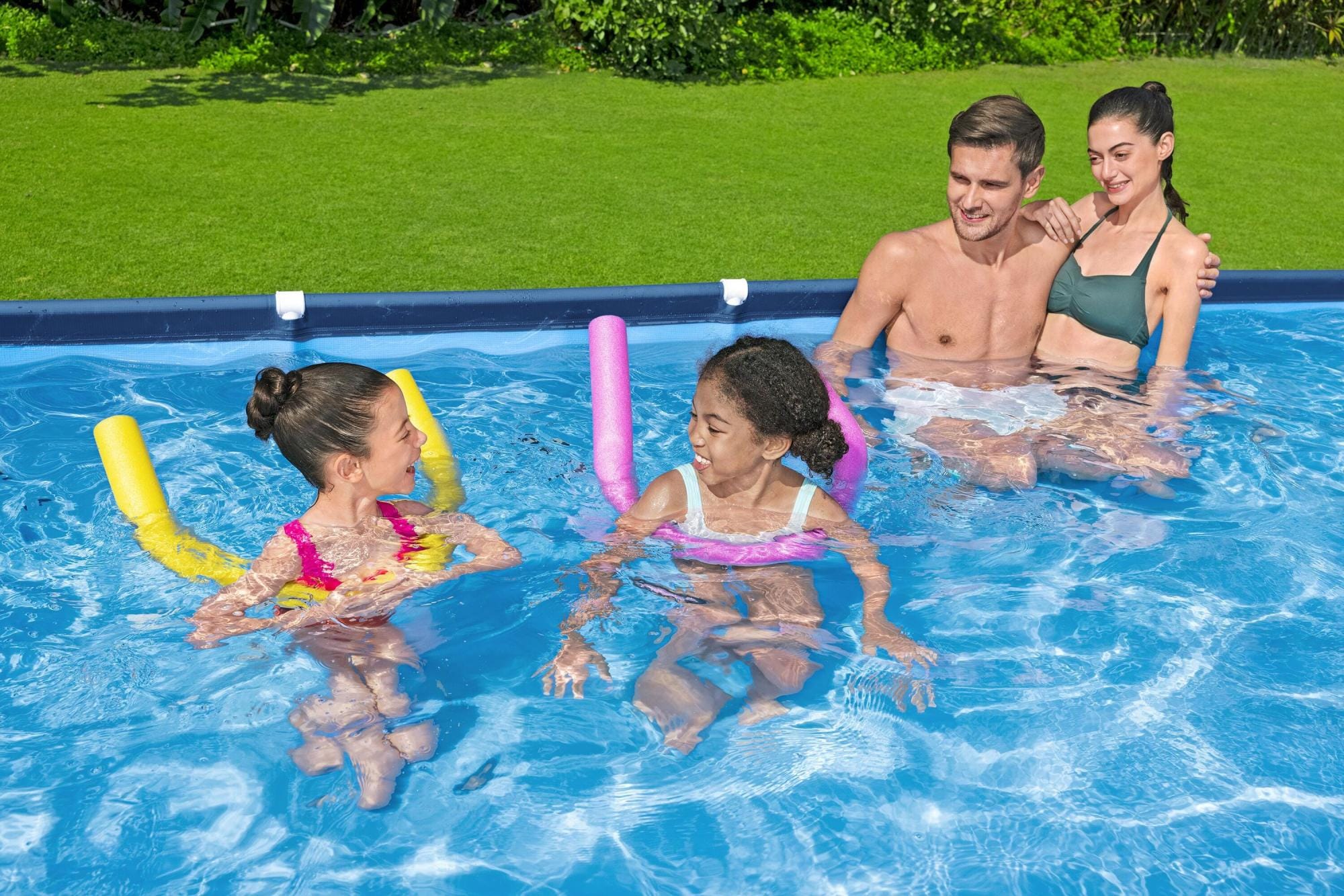 Piscine fuori terra Set piscina fuori terra rettangolare Steel Pro da 400x211x81 cm Bestway 5