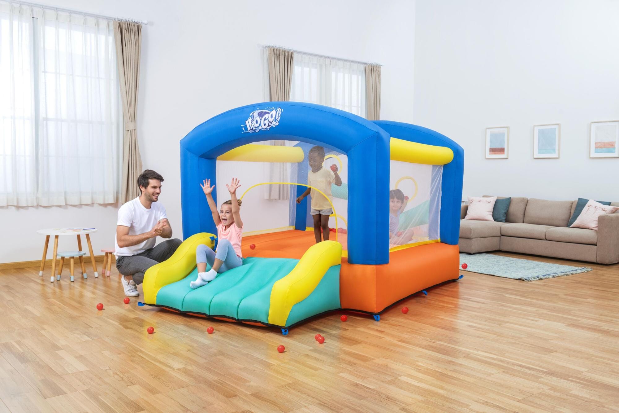 Giochi gonfiabili per bambini Castello gonfiabile Leap & Play Bestway 2