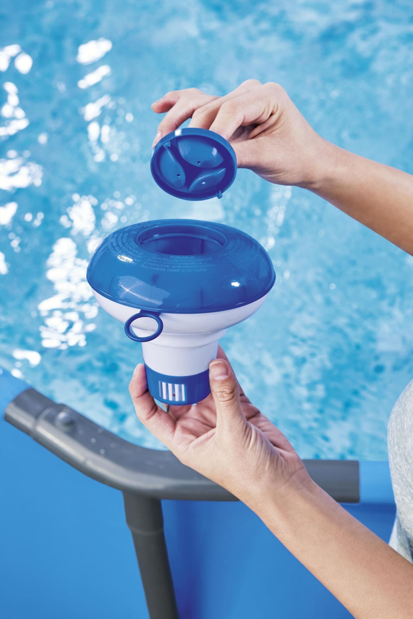 Trattamento chimico dell'acqua Dosatore chimico galleggiante da 12,7 cm Bestway 3