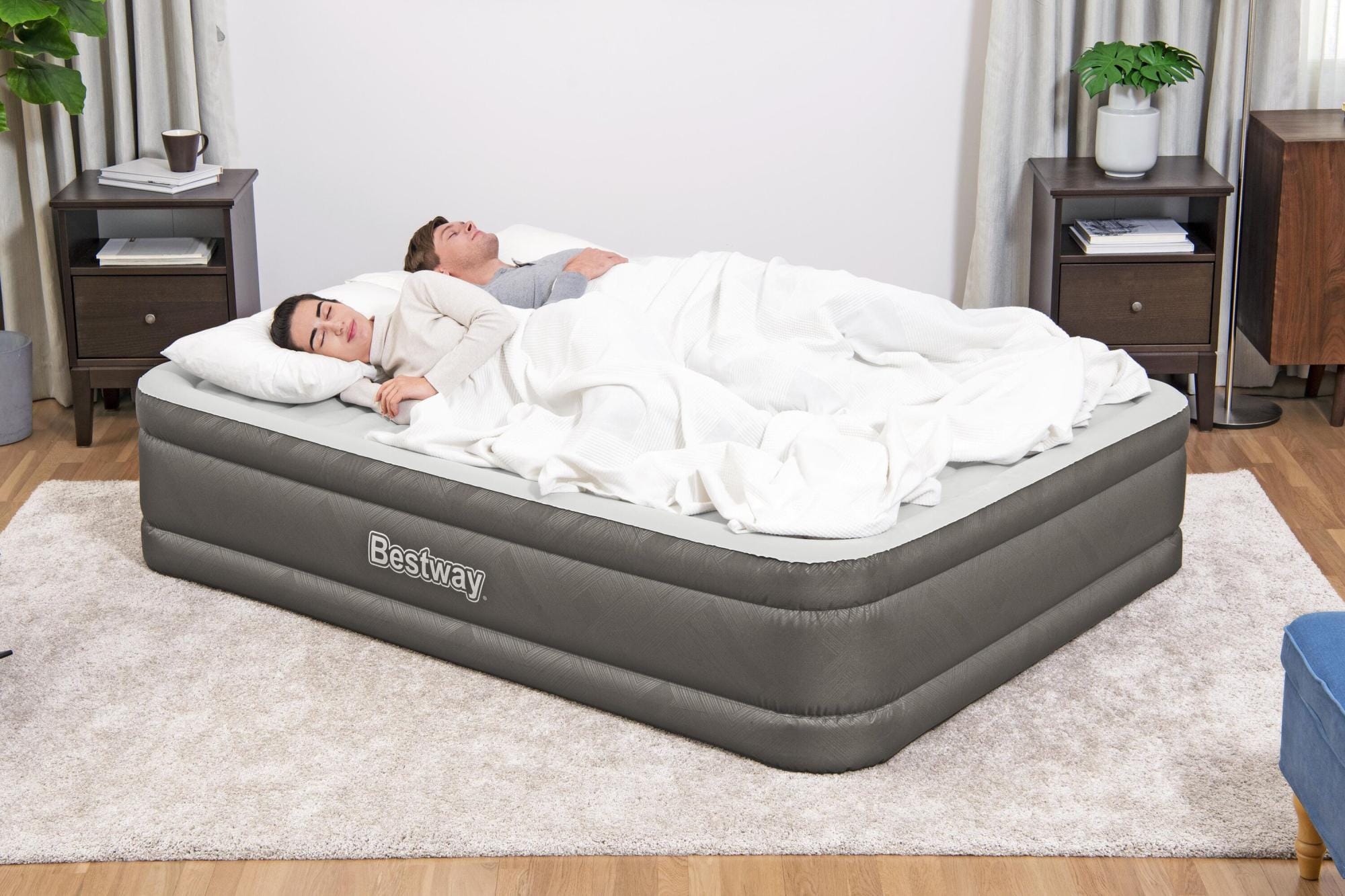Materassi gonfiabili Materasso gonfiabile matrimoniale da 203x152x46 cm in Fortech Bestway 1
