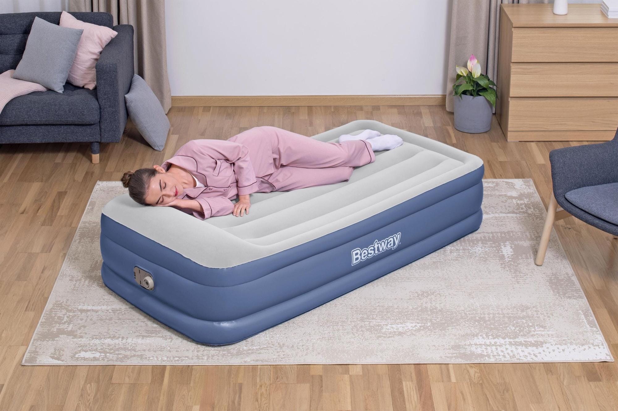 Materassi gonfiabili Materasso gonfiabile singolo in Tritech da 191x97x46 cm Bestway 1