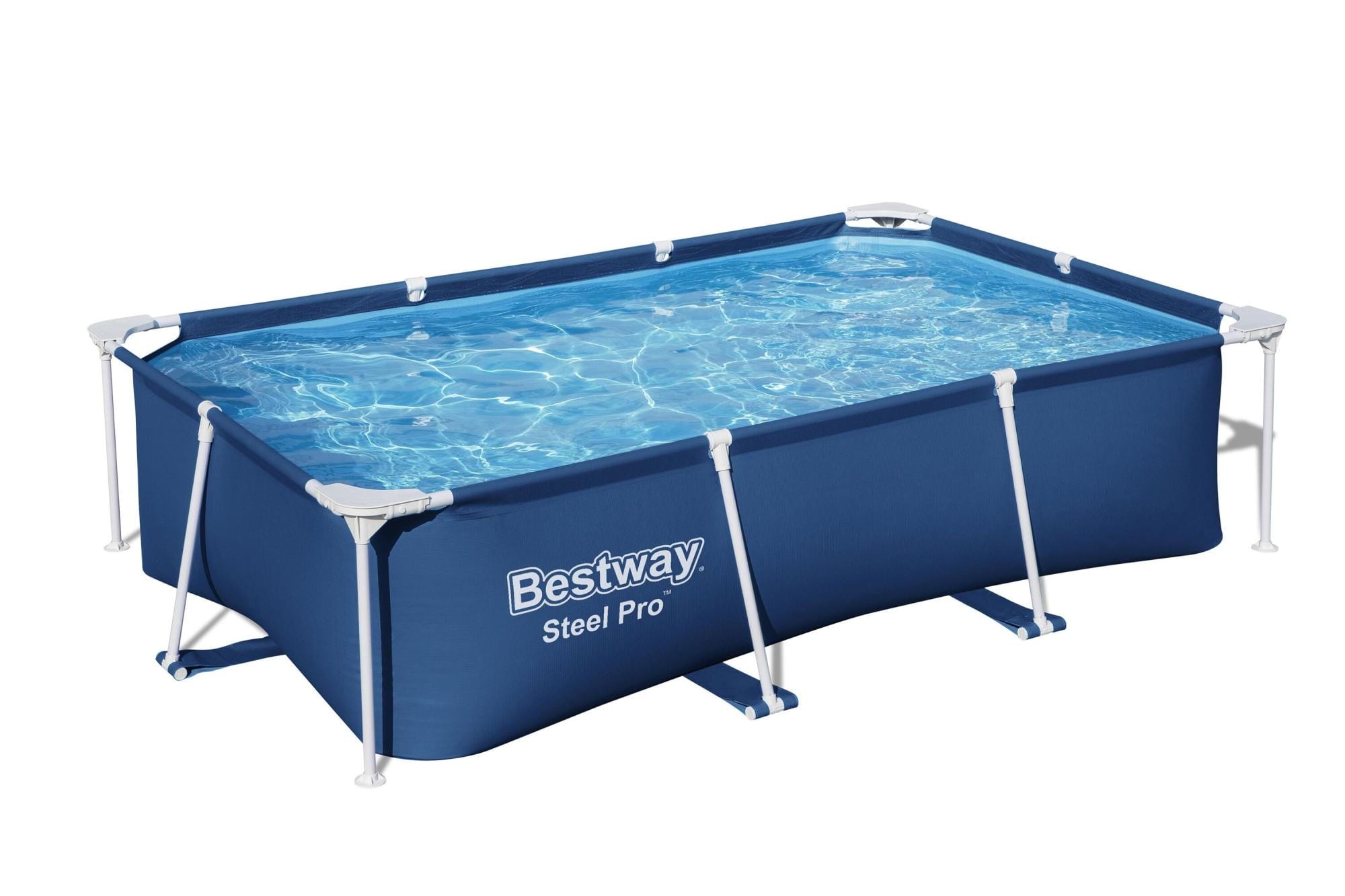 Piscine fuori terra Piscina base struttura e liner rettangolare Power Steel da 259x170x61 cm Bestway 1