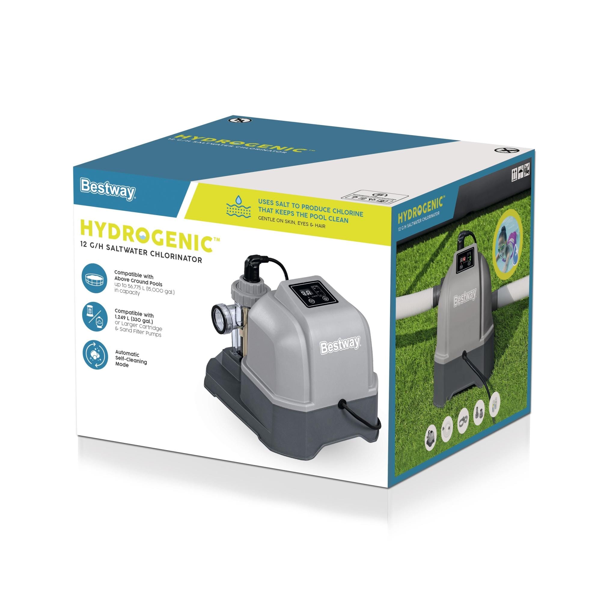 Trattamento chimico dell'acqua Cloratore a sale per piscina da 12 G/H Bestway 9