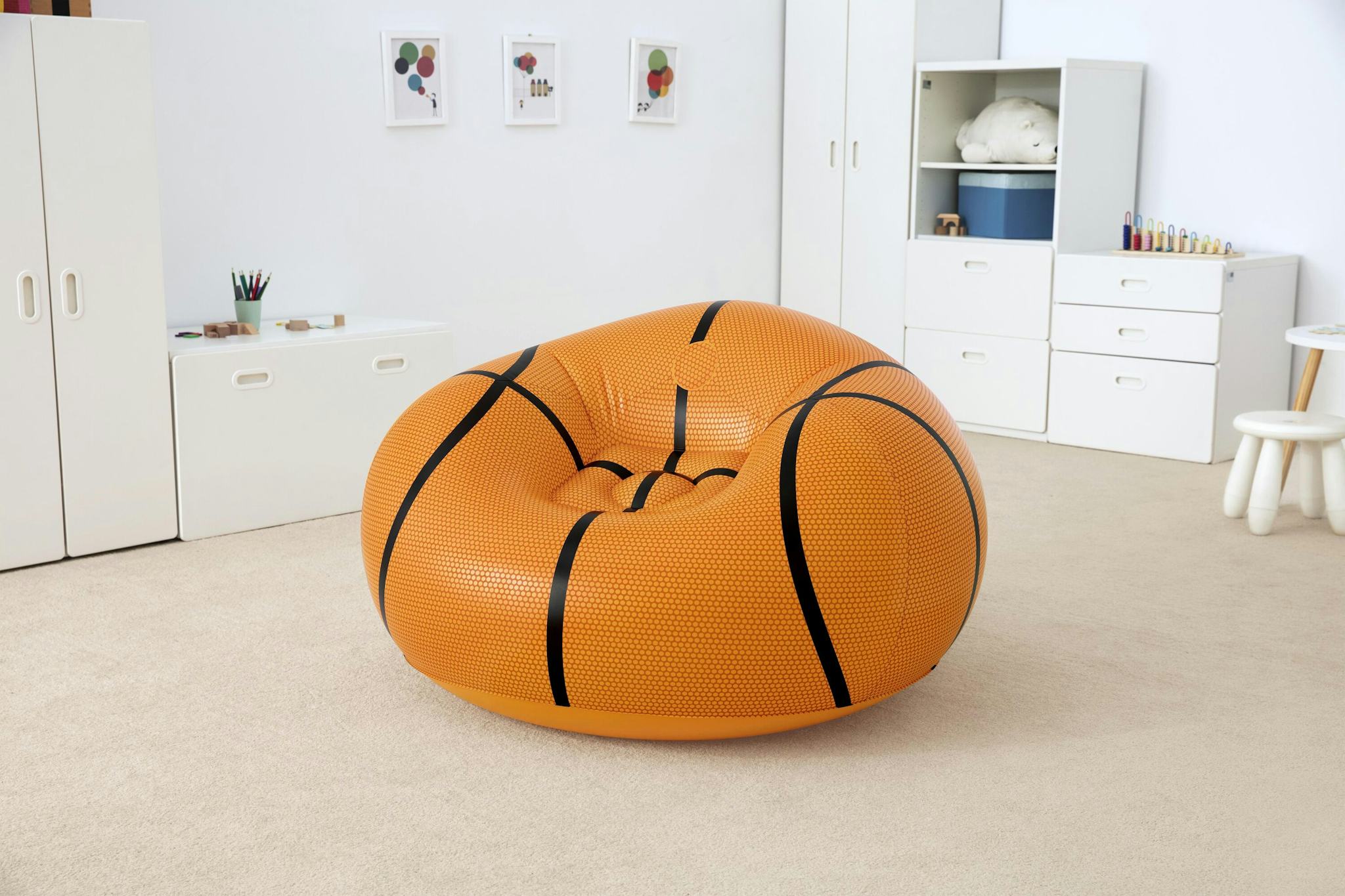 Giochi gonfiabili per bambini Poltrona pouf gonfiabile Basketball Bestway 21