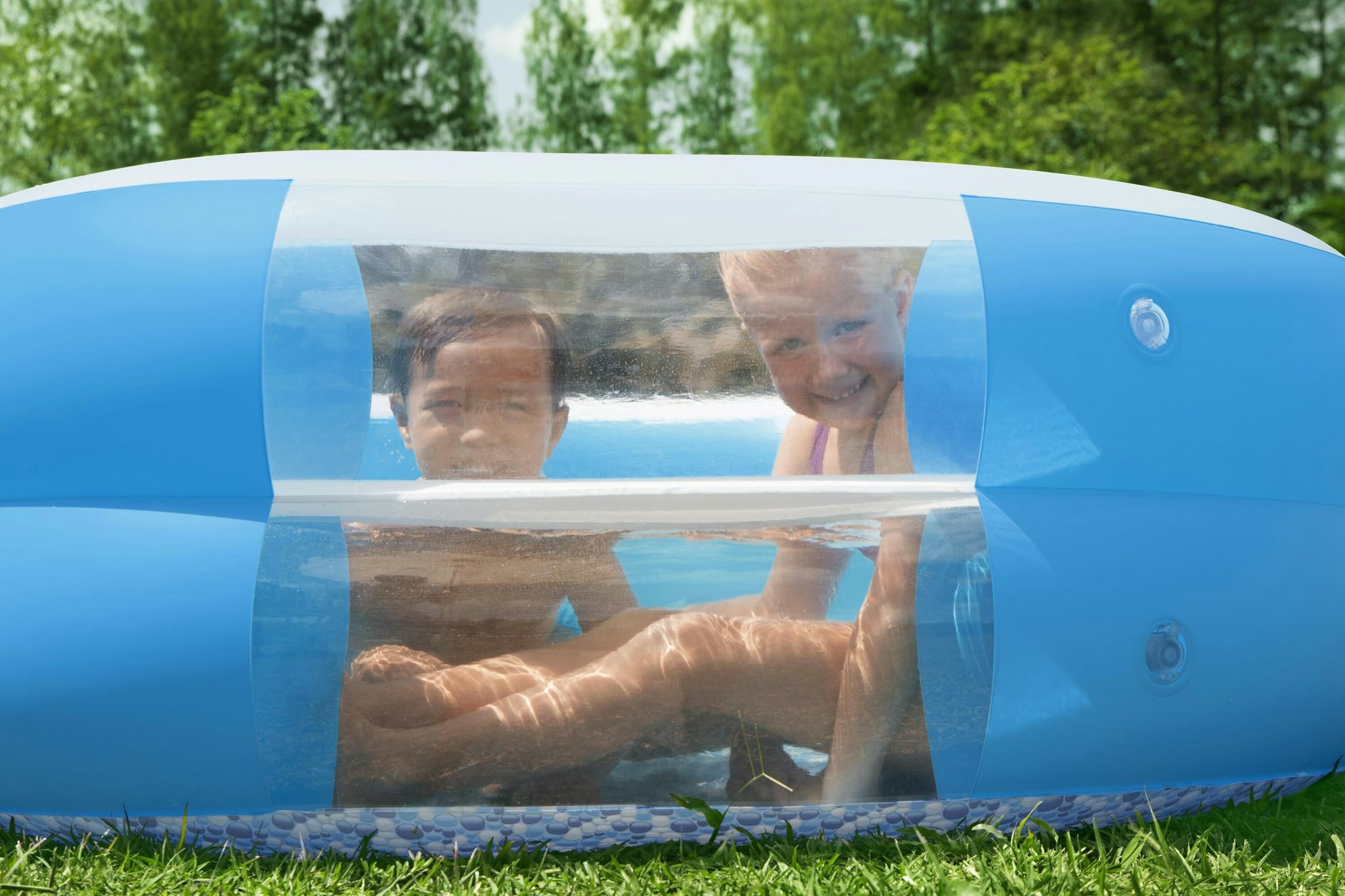 Giochi gonfiabili per bambini Piscina gonfiabile con finestra trasparente da 270x198x51 cm Bestway 3