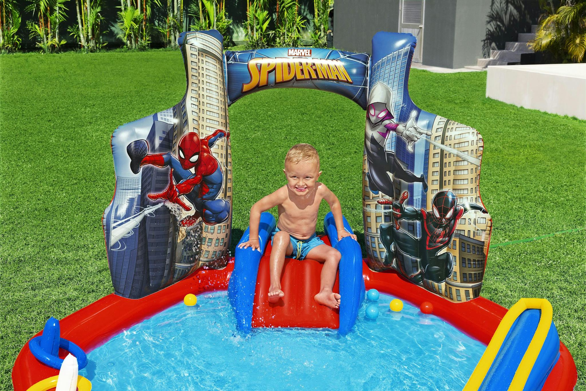 Giochi gonfiabili per bambini Playcenter gonfiabile Spider-Man Bestway 20