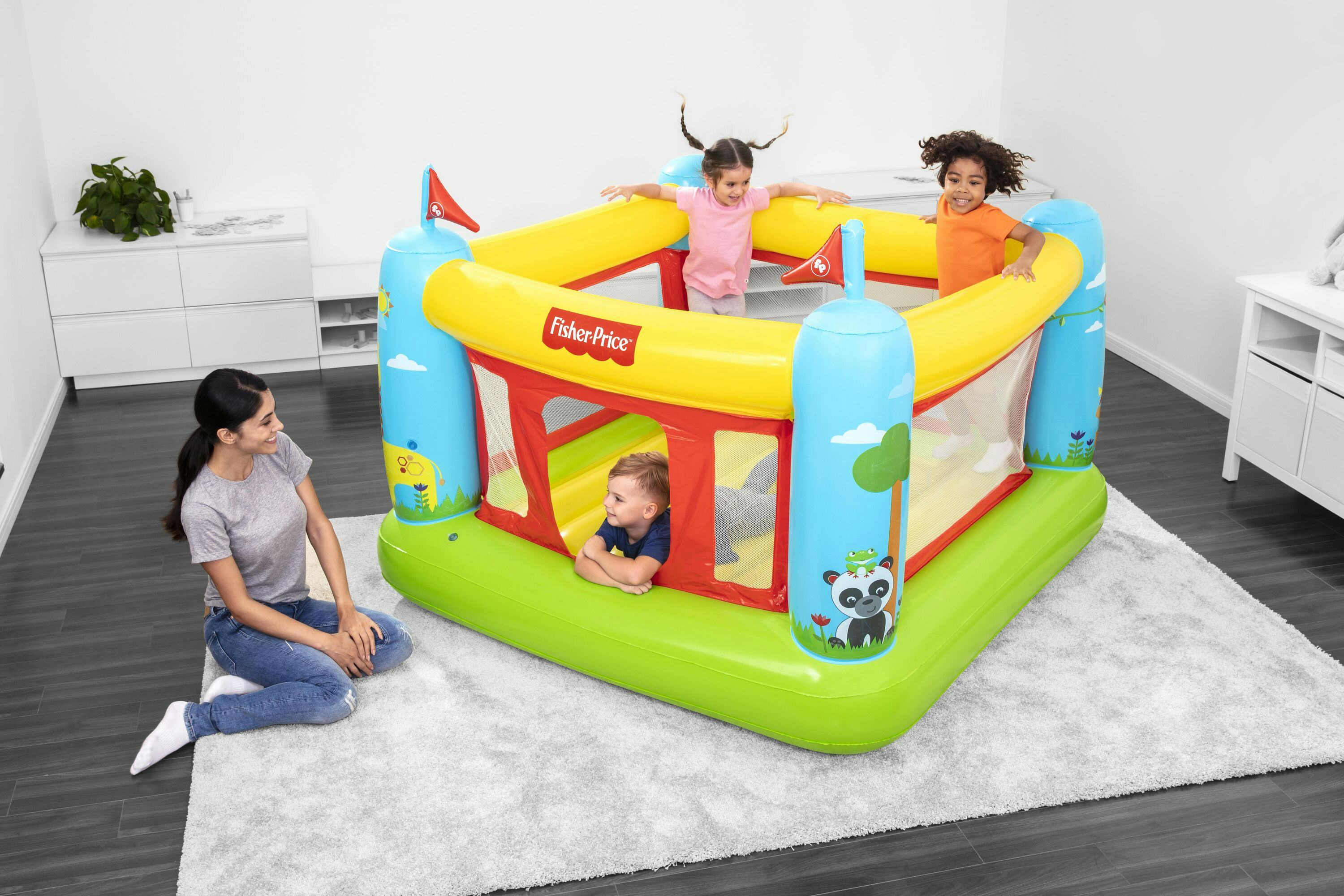 Giochi gonfiabili per bambini Castello gonfiabile Bouncetastic Fisher-Price Bestway 1