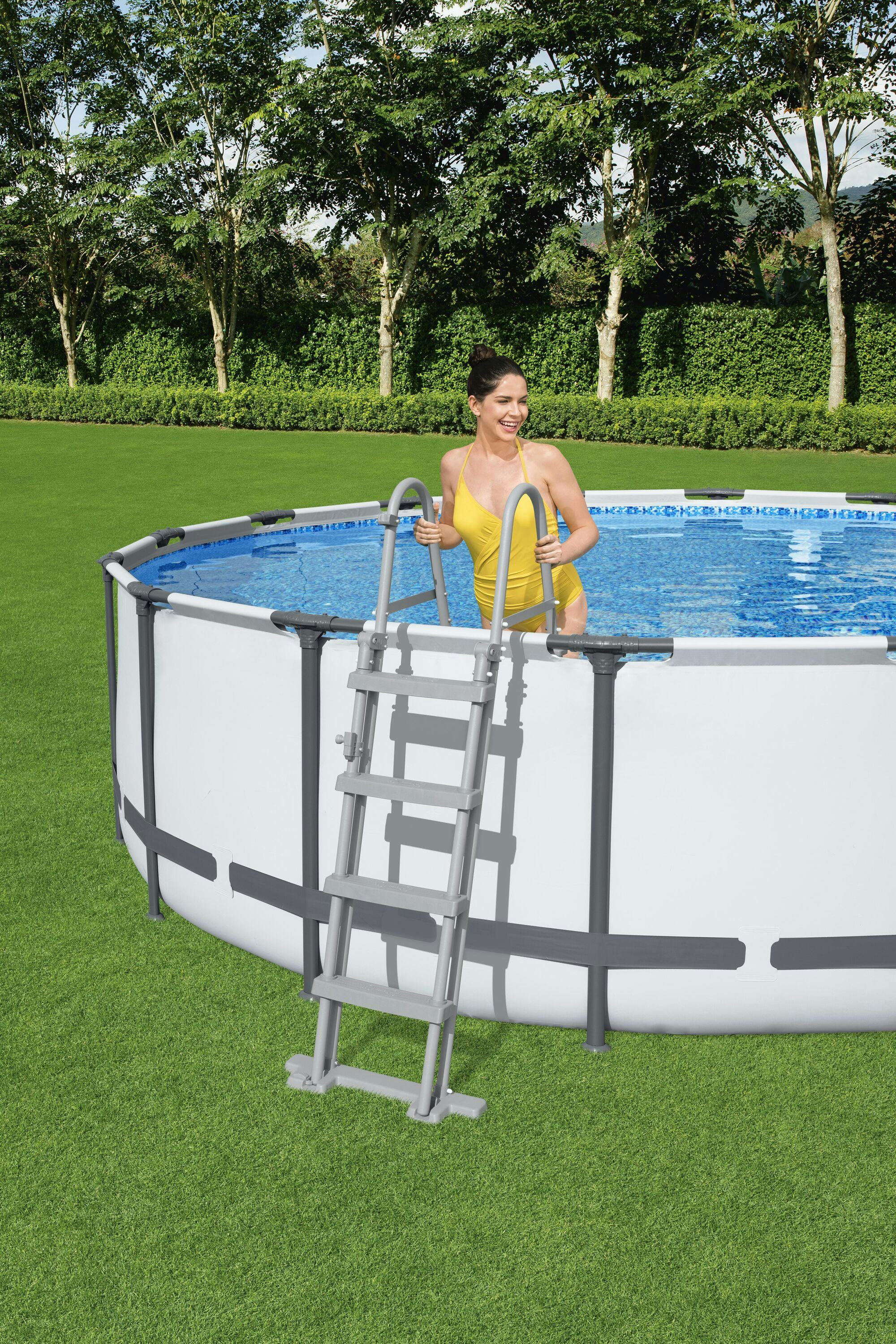 Accessori Piscine e Spa Scaletta di sicurezza per piscina fuori terra da 122 cm Bestway 3