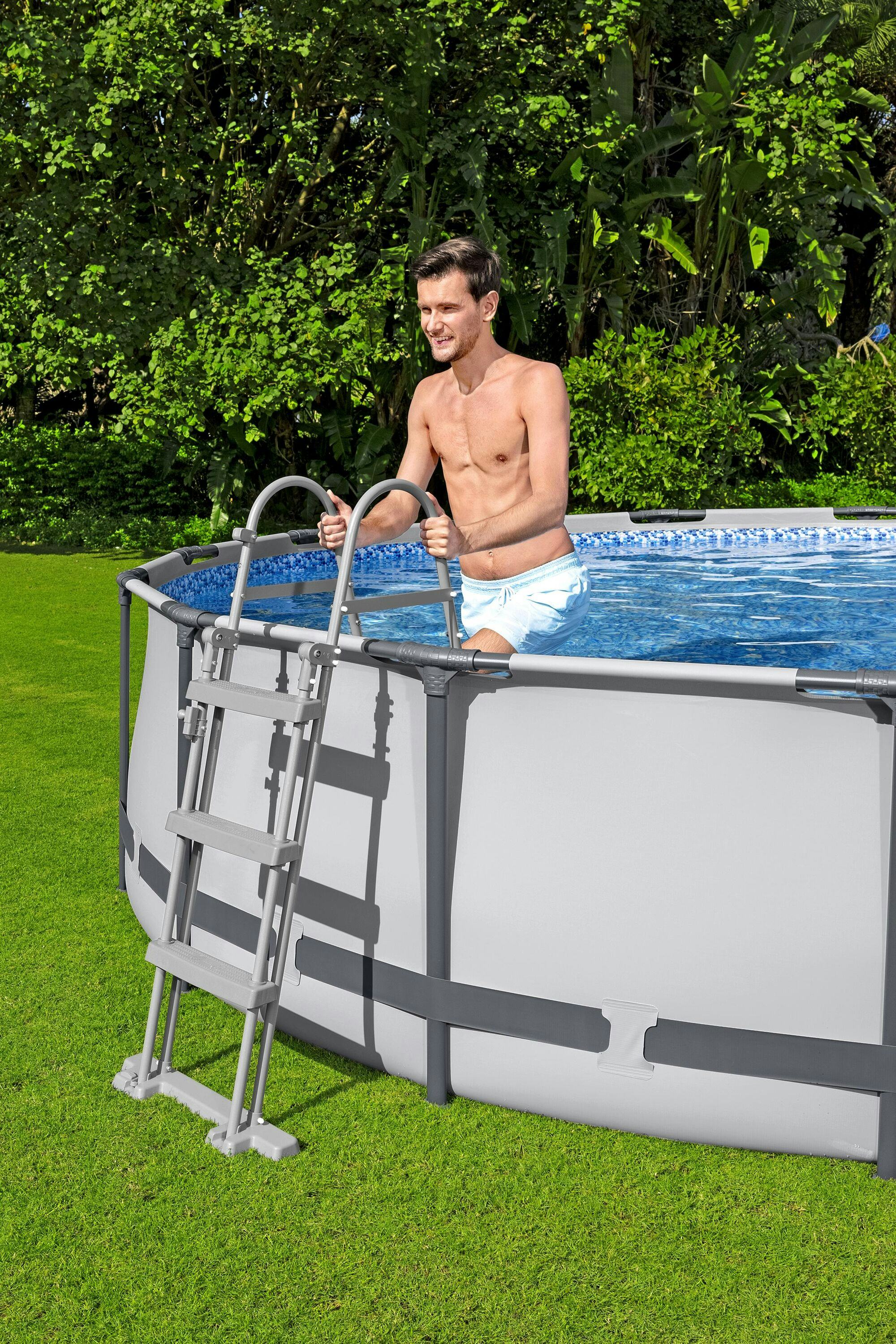 Piscine fuori terra Set piscina fuori terra rotonda Steel Pro MAX da 457x107 cm Bestway 6