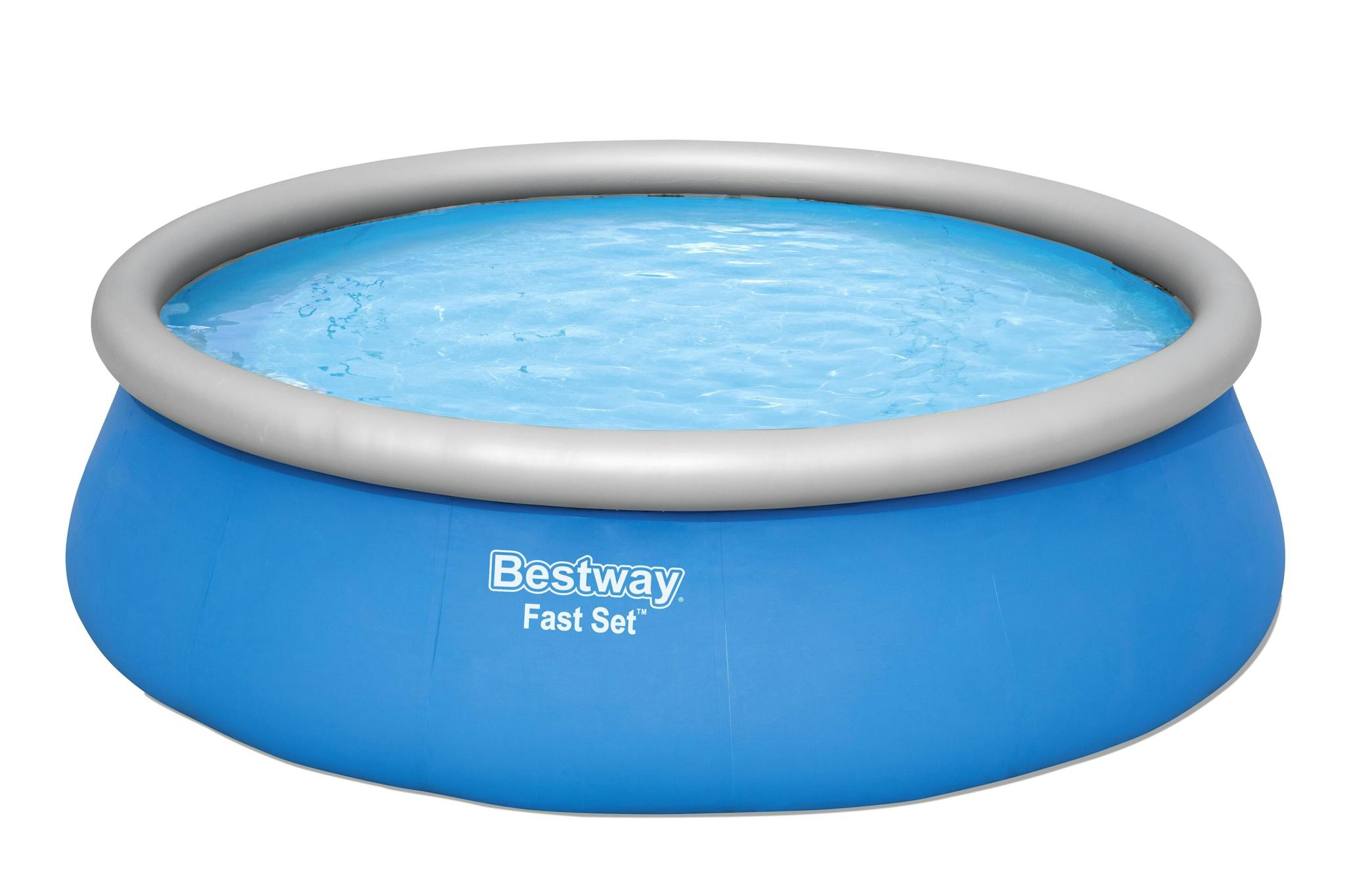 Piscine fuori terra Set piscina fuori terra rotonda Fast Set gonfiabile da 457x122 cm blu Bestway 2