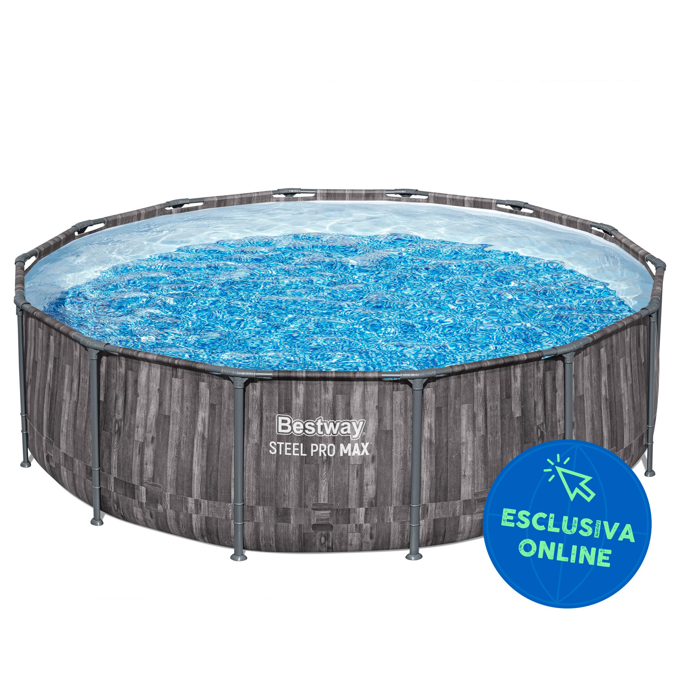 Piscine fuori terra Piscina solo struttura effetto legno scuro - 427x107 cm Bestway 1