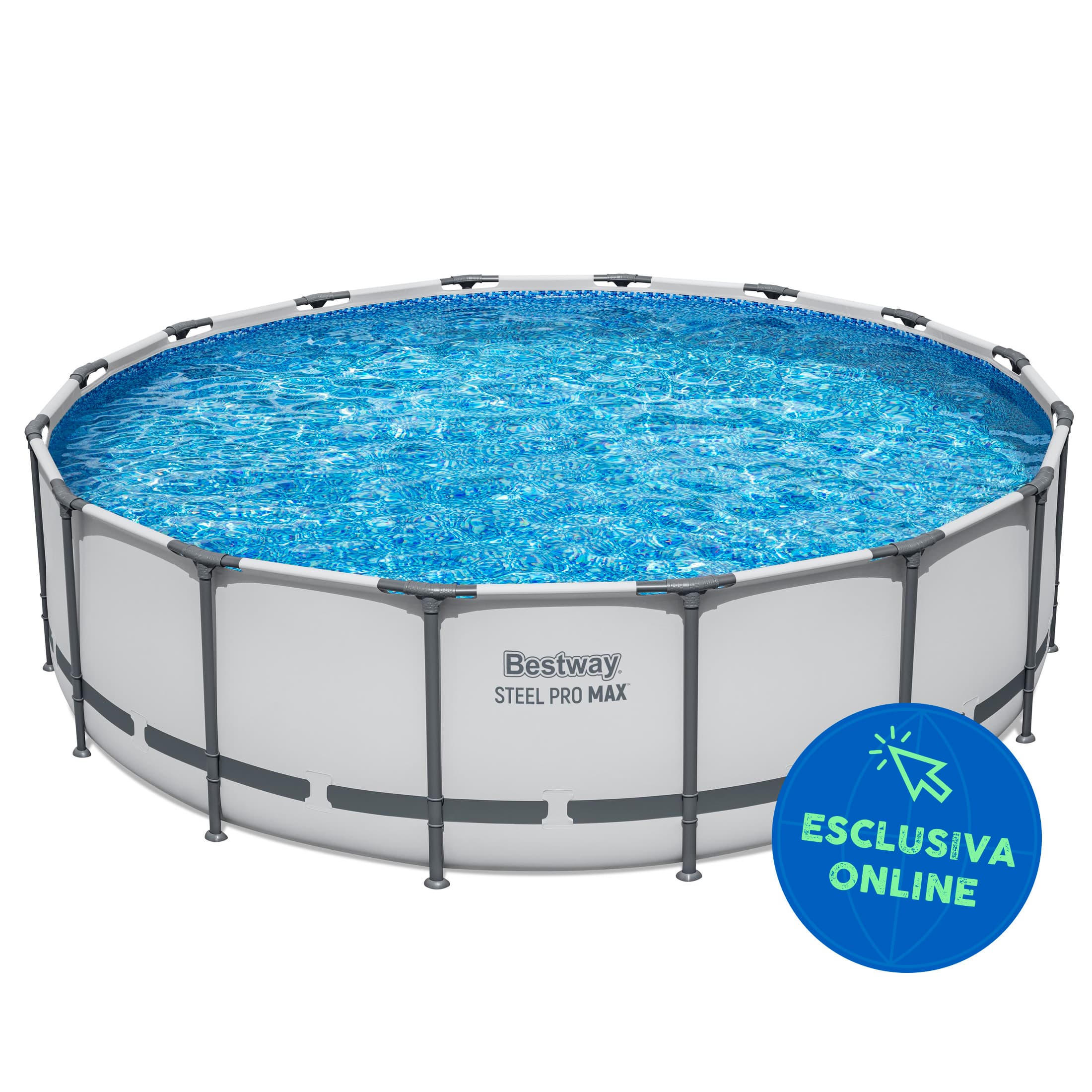 Piscine fuori terra Piscina solo struttura grigio chiaro - 488x122 cm Bestway 1