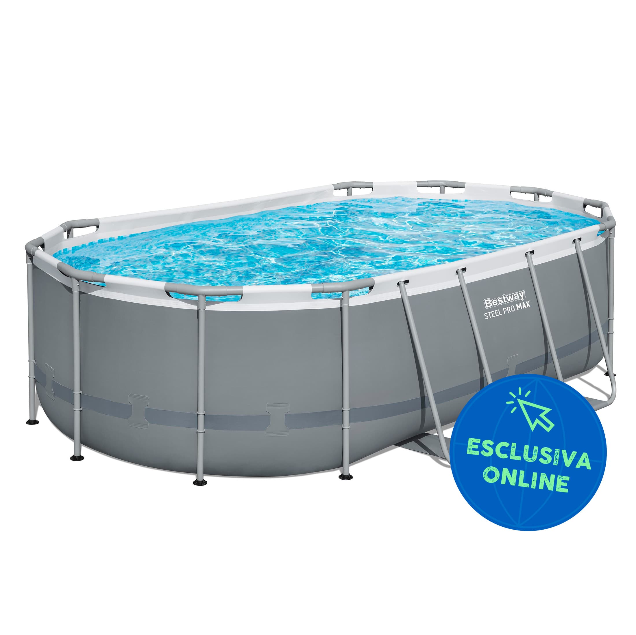 Piscine fuori terra Piscina solo struttura grigio scuro - 427x250x100 cm Bestway 1