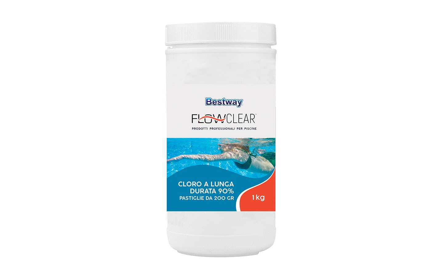 Trattamento chimico dell'acqua Cloro a lunga durata 90%, pastiglie da 200 g Bestway 1