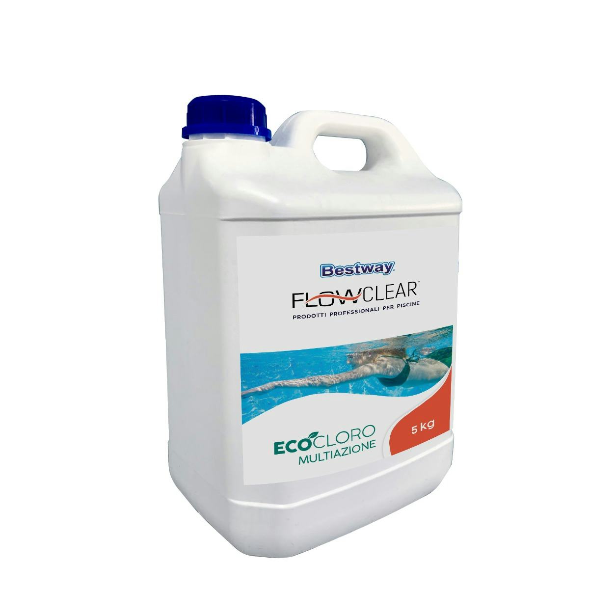 Trattamento chimico dell'acqua Eco-cloro multiazione da 5 kg  Bestway 1