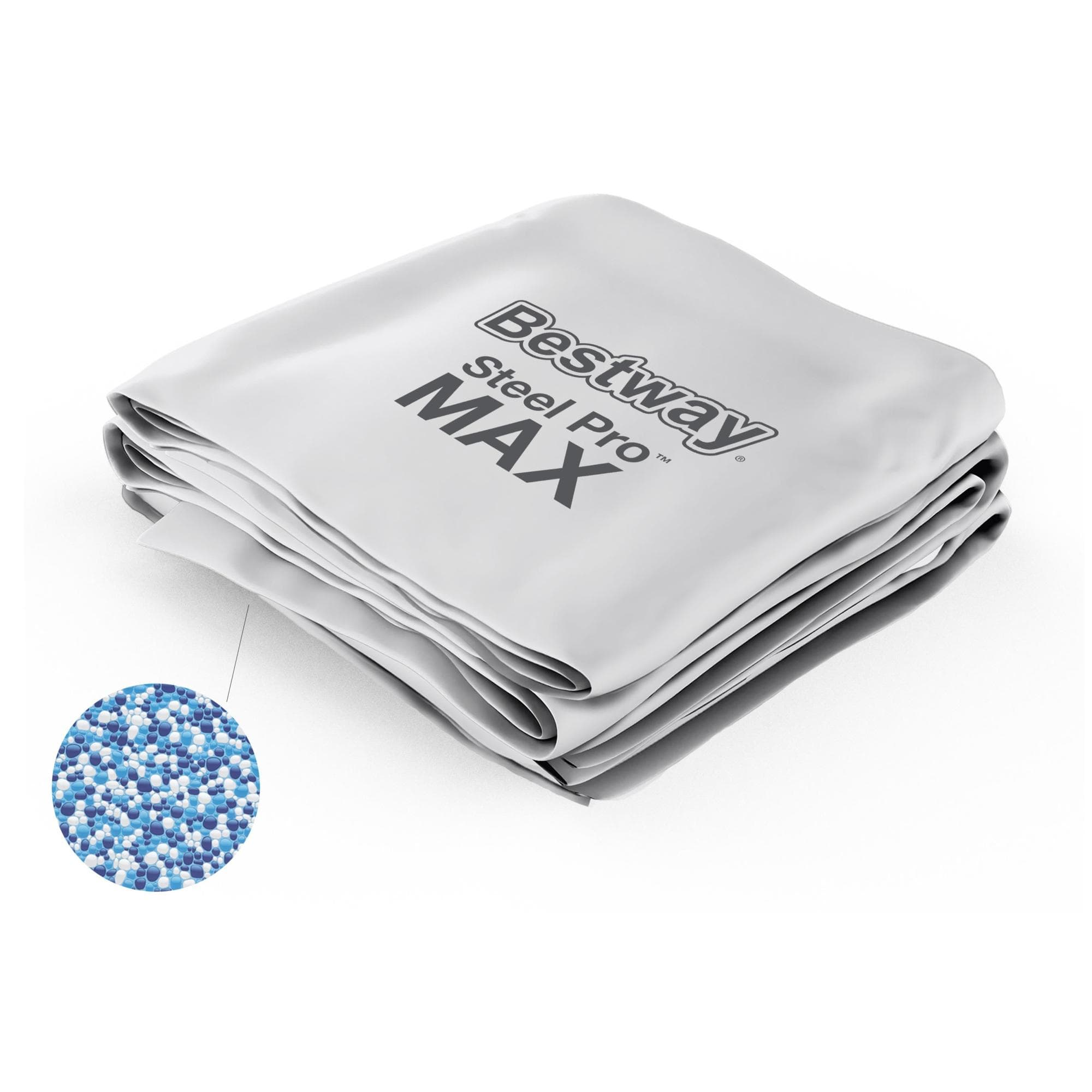 Ricambi Piscine e Spa Liner di ricambio per piscina Steel Pro Max da 366x100 cm grigio chiaro Bestway 1