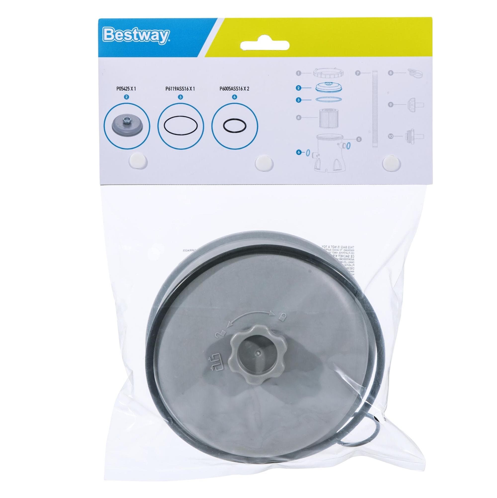 Ricambi pompe filtro Kit guarnizioni e coperture per pompe filtro da 2006 a 5678 l/h Bestway 1